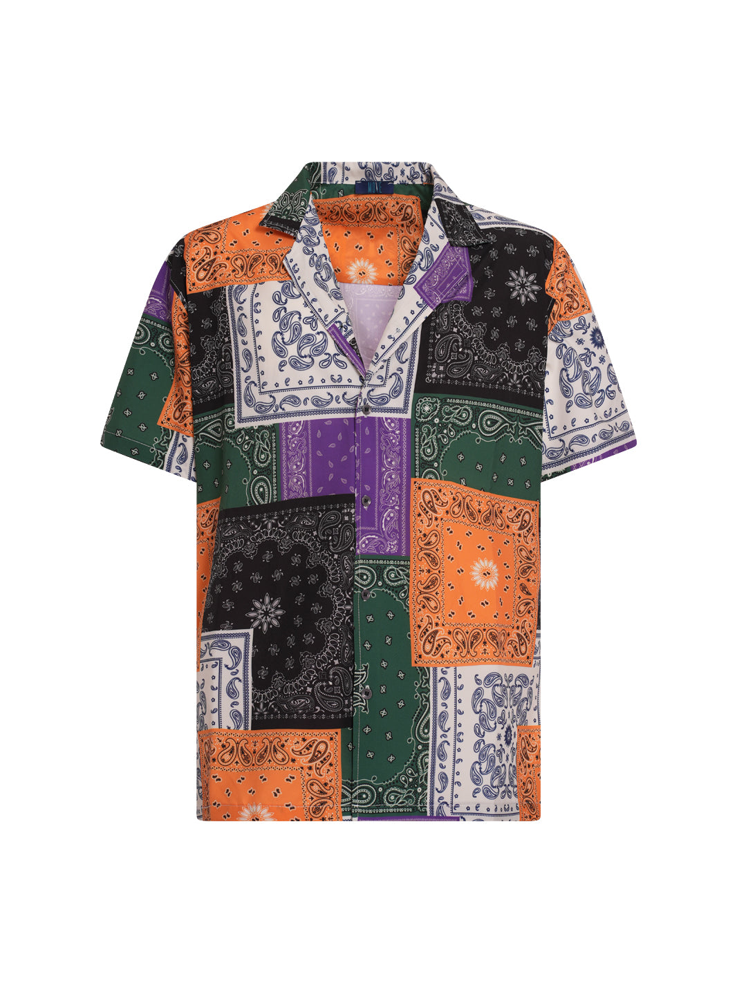 BANDANA PATCH Printed Bowling Shirt