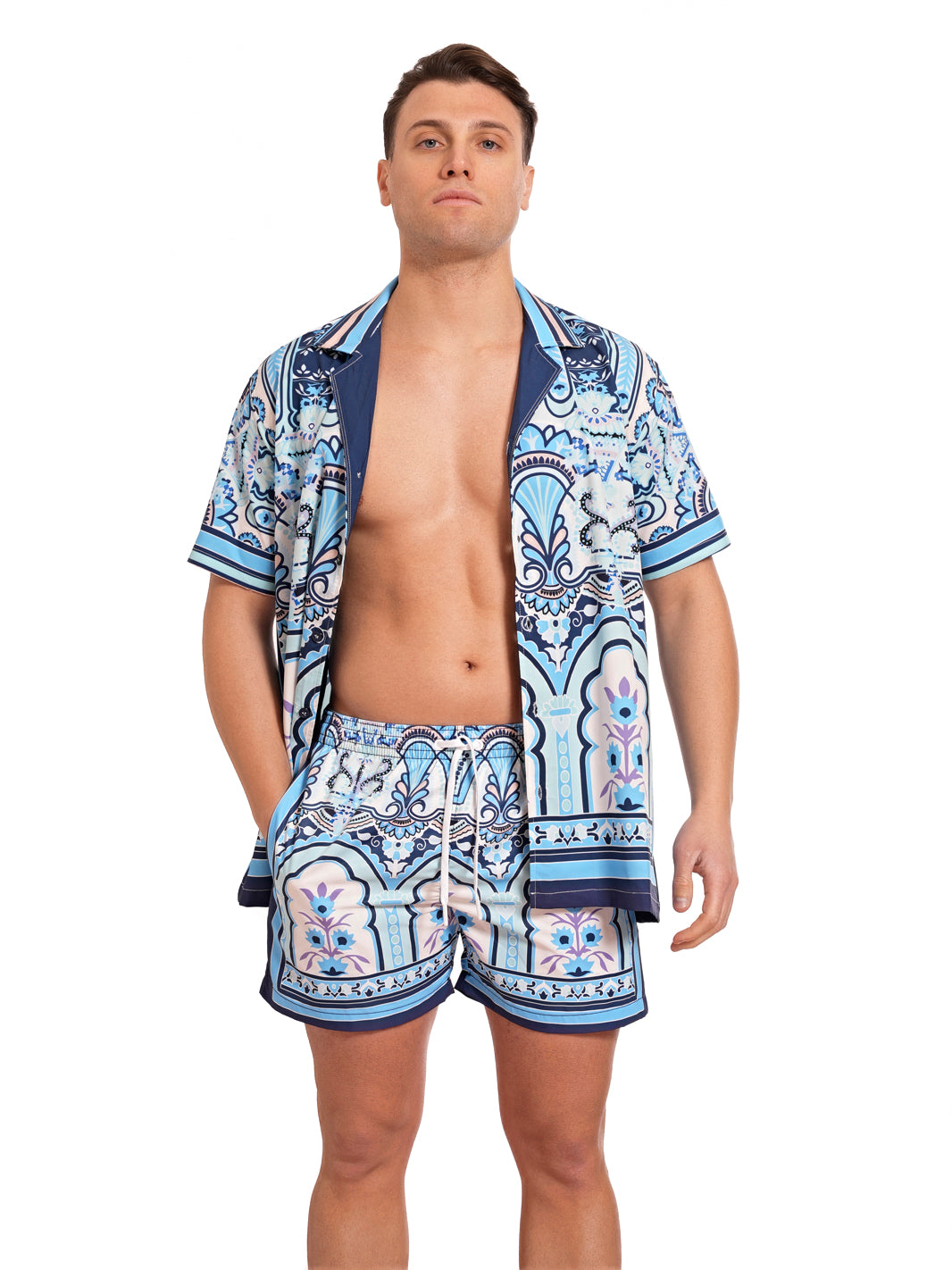 Printed bowling shirt PRINT J