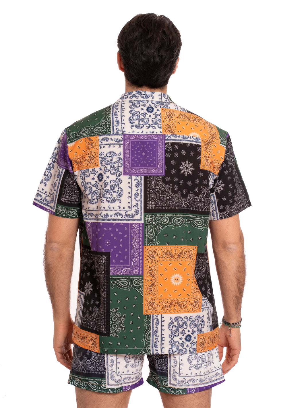 BANDANA PATCH Printed Bowling Shirt