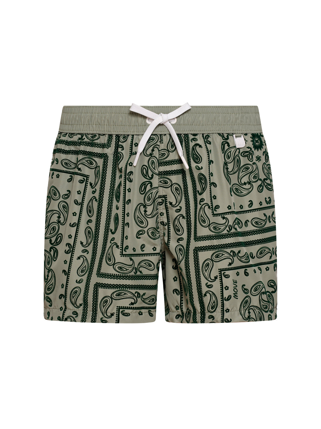 Boxer Guadalupe Green Flock Print GREEN BANDANA