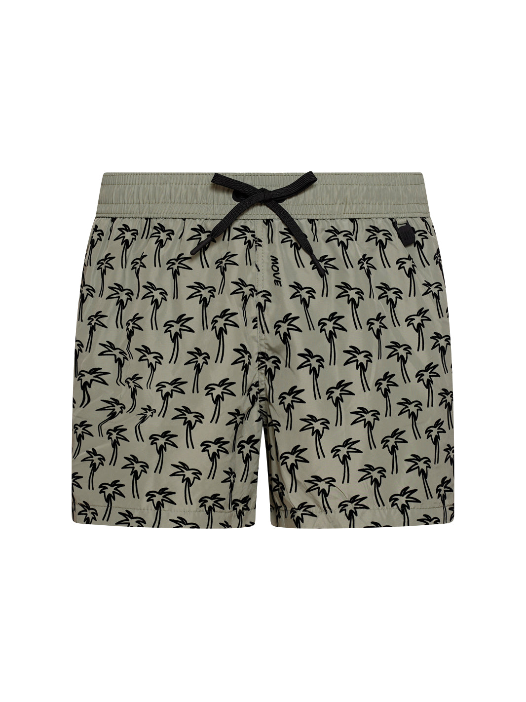 Boxer Guadalupe Green Flock Print BLACK PALMS
