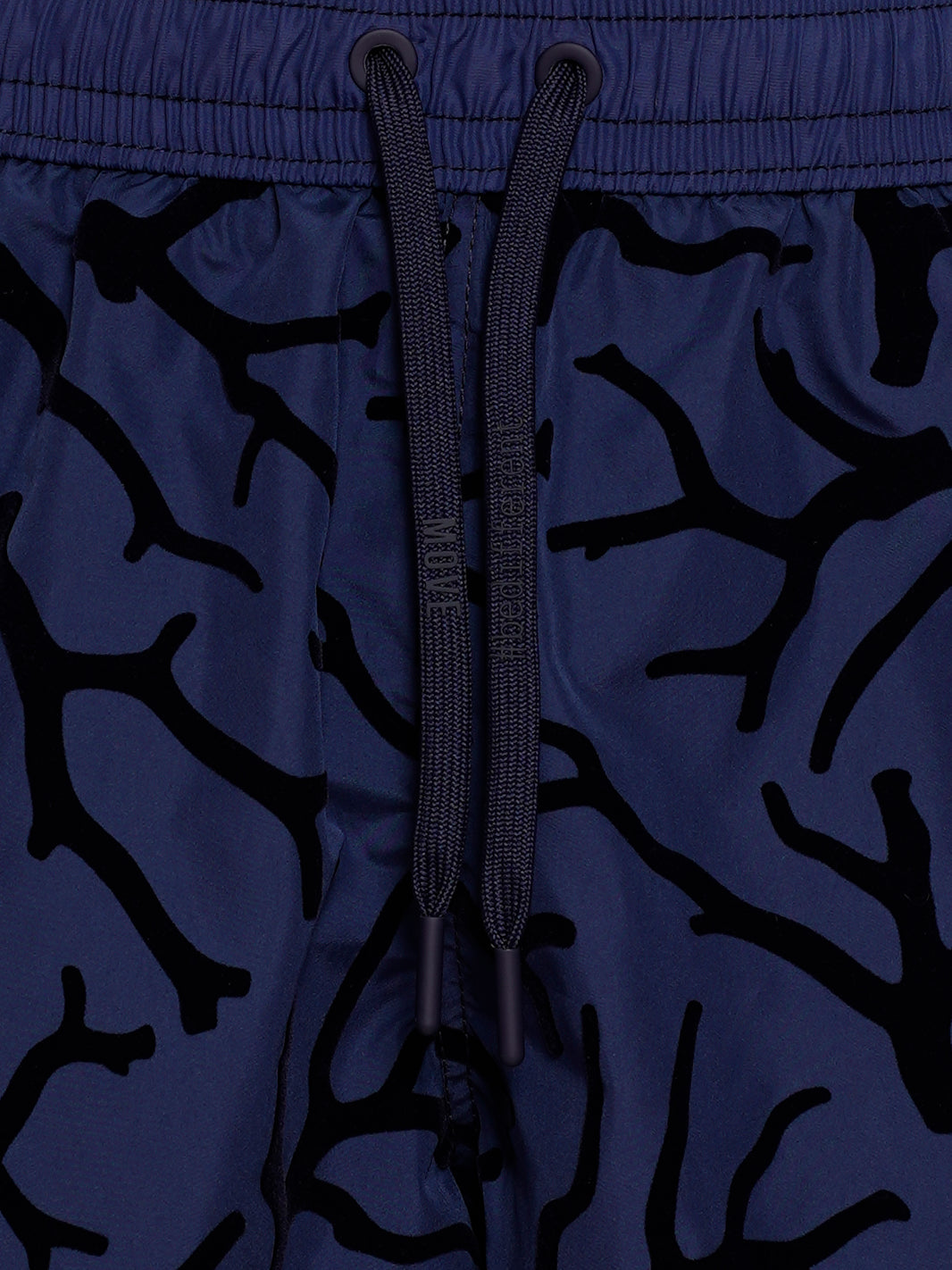 Boxer Guadalupe Blue Flock Print CORAL BLUE