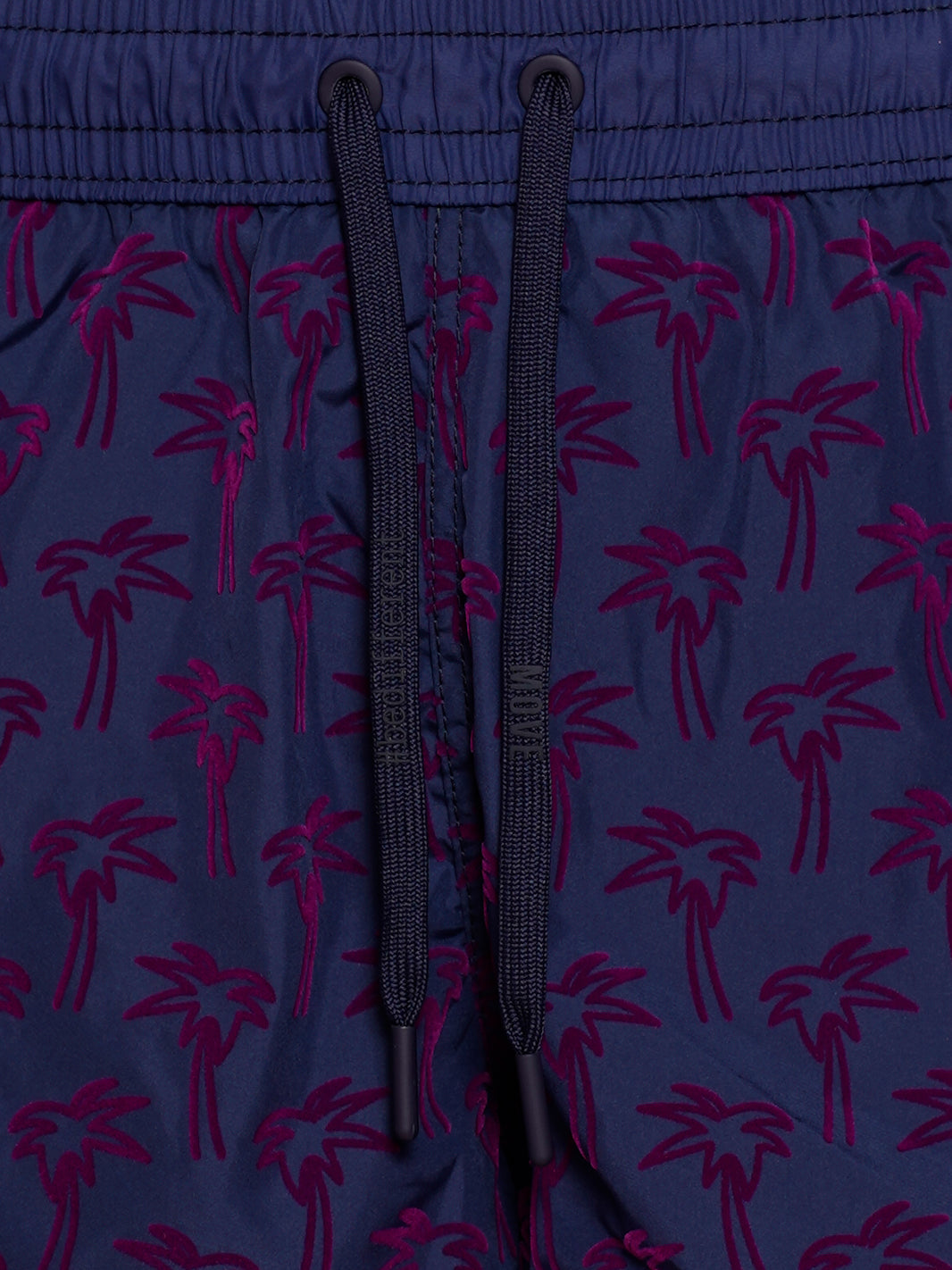 Boxer Guadalupe Blue Flock Print PALM PURPLE