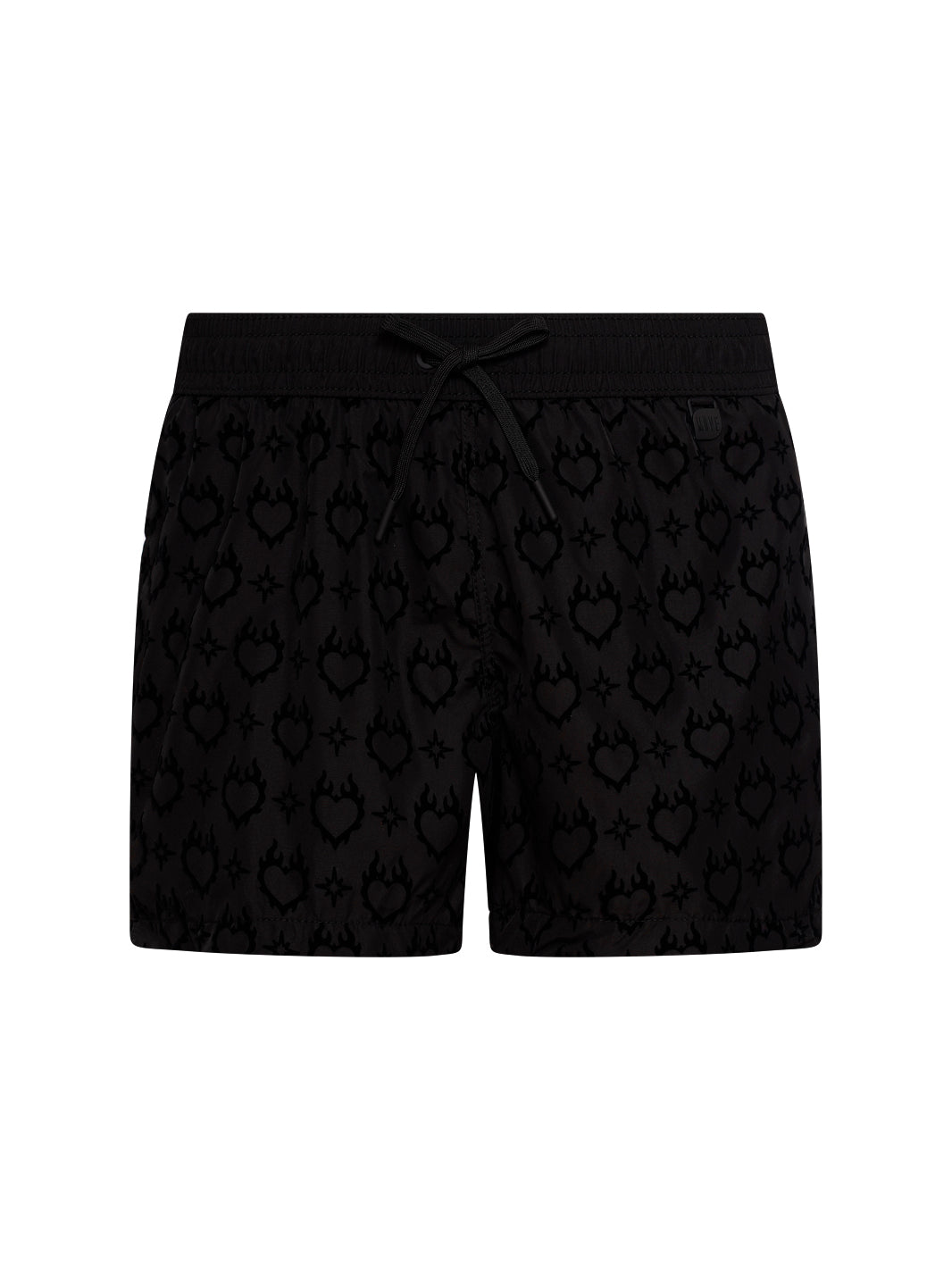 Boxer Guadalupa Nero Stampa Flock CUORE NERO