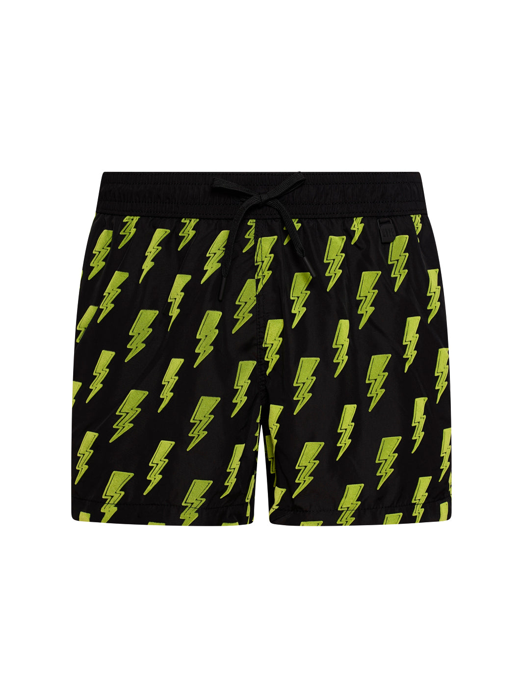 Boxer Guadalupe Black Flock Print LIGHTNING YELLOW