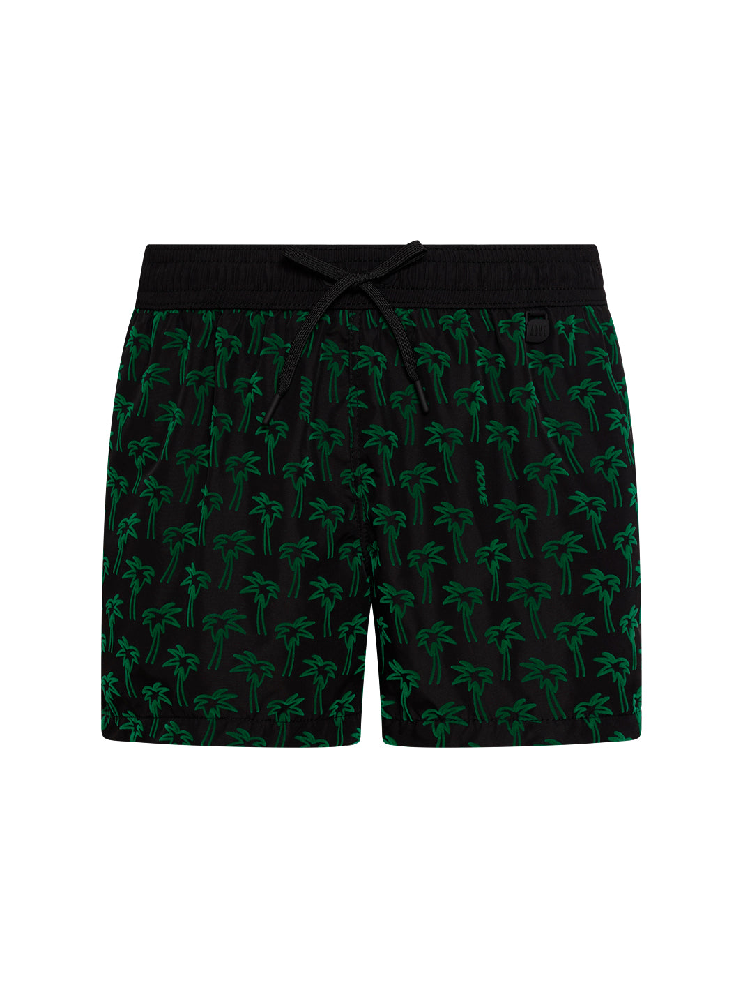Boxer Guadalupe Black Flock Print PALM GREEN