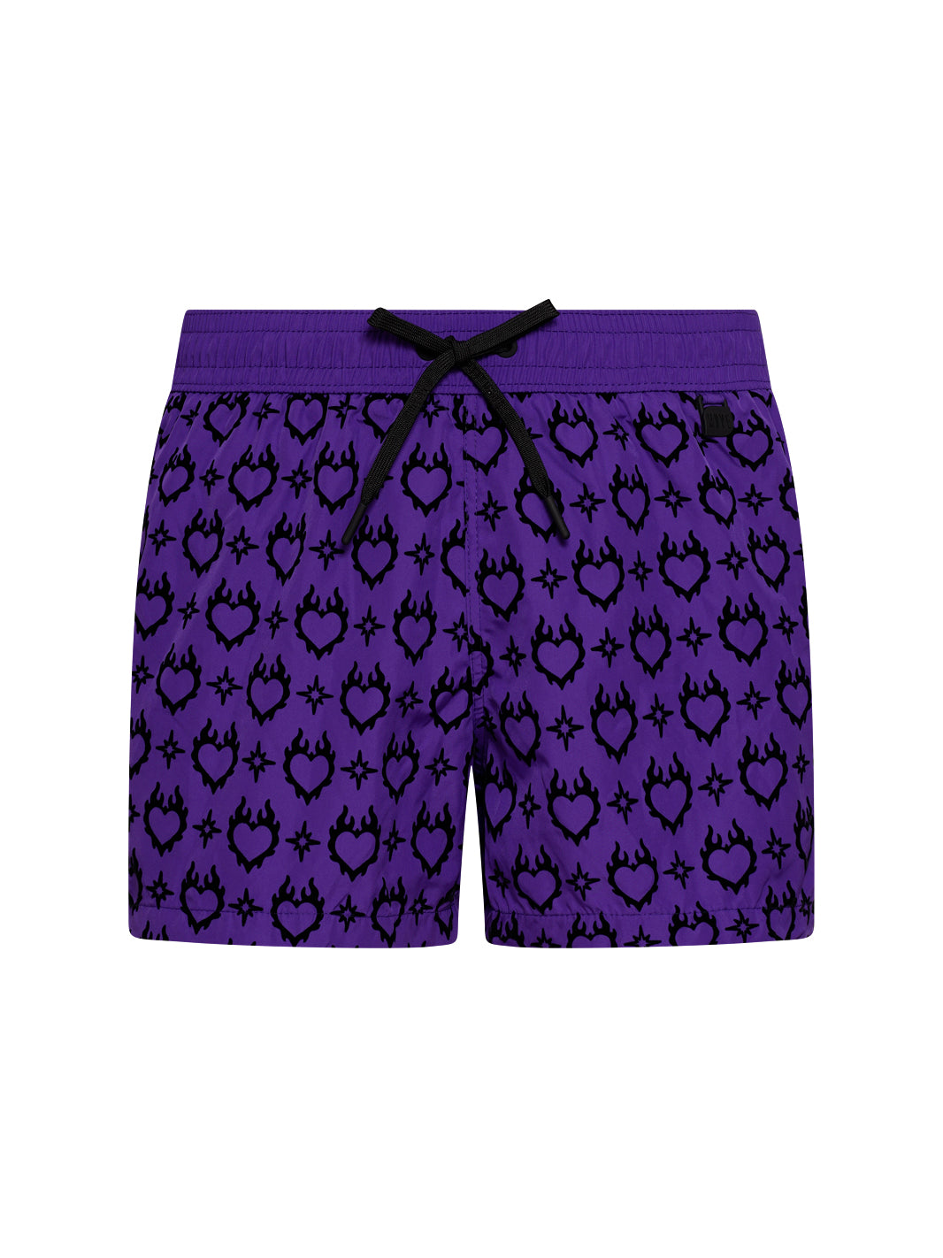 Boxer Guadalupe Purple Flock Print BLACK HEART