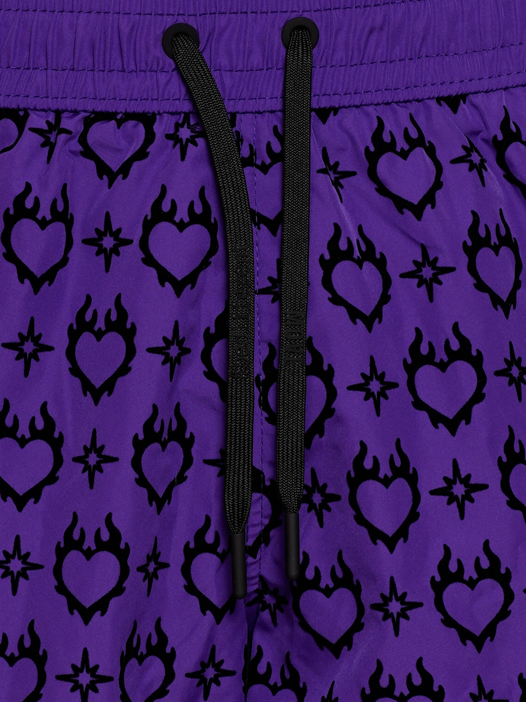 Boxer Guadalupe Purple Flock Print BLACK HEART