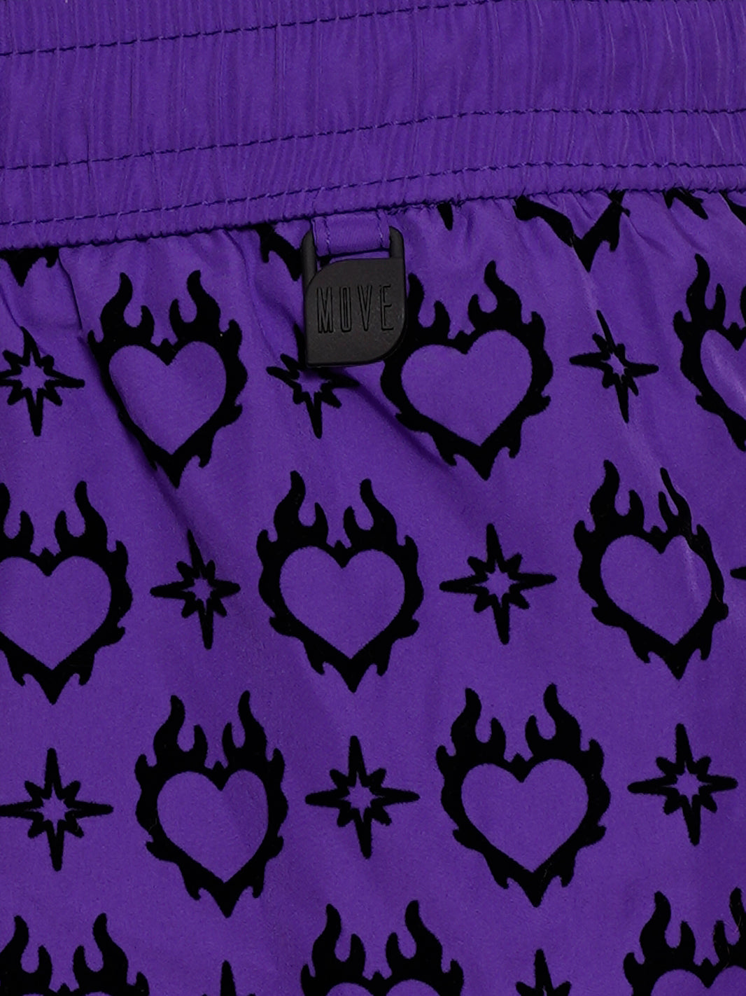 Boxer Guadalupe Purple Flock Print BLACK HEART