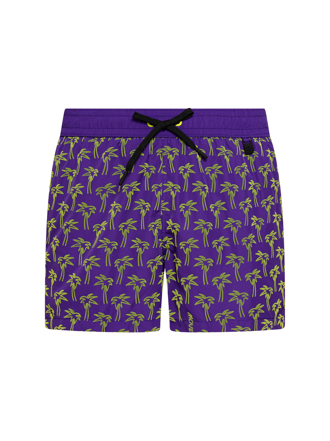Boxer Guadalupe Purple Flock Print PALM YELLOW