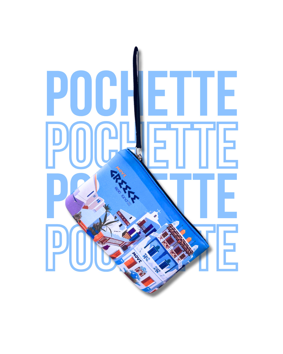 Pochette Magdalena stampata GRECIA