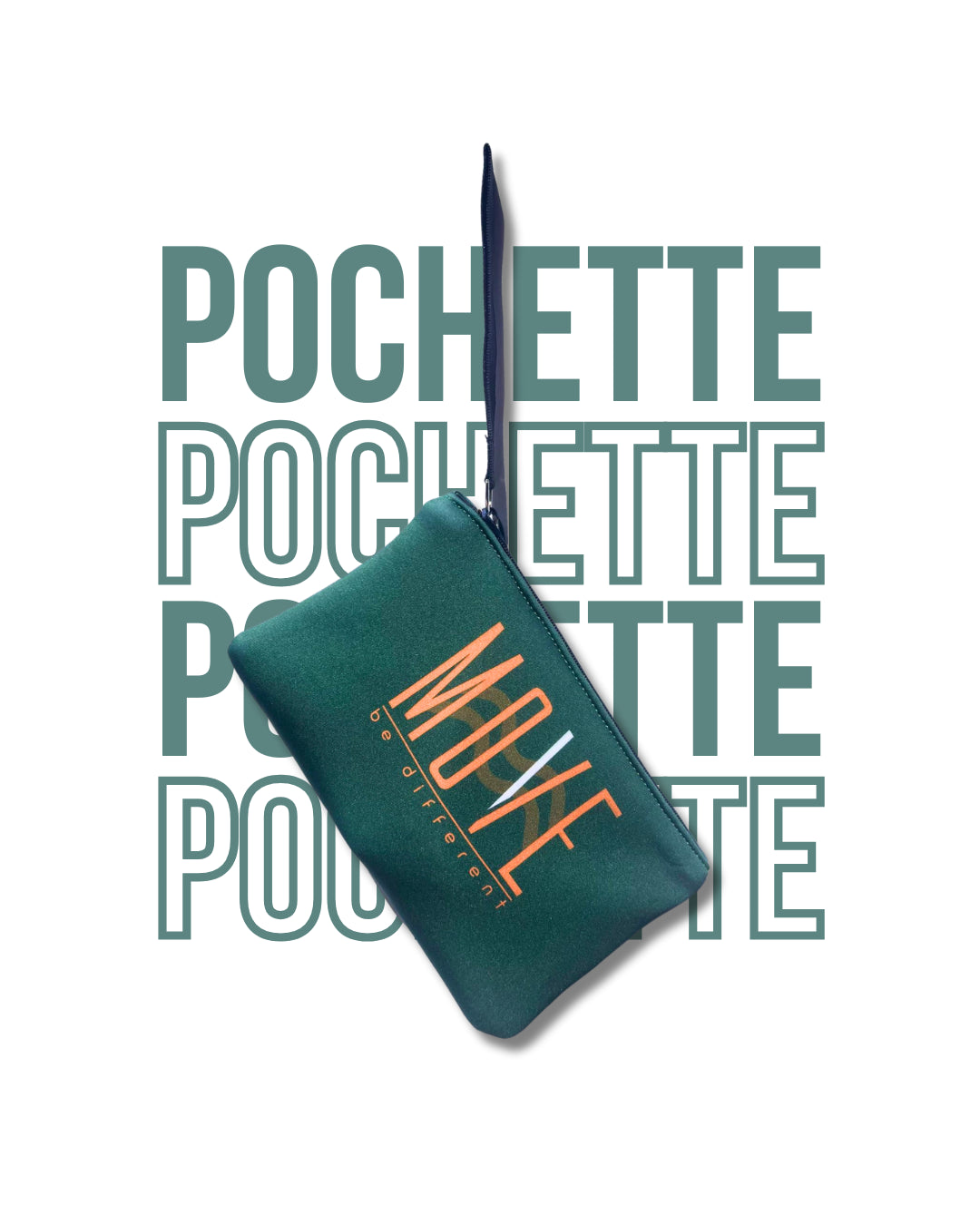 Pochette Magdalena stampata MILITARE