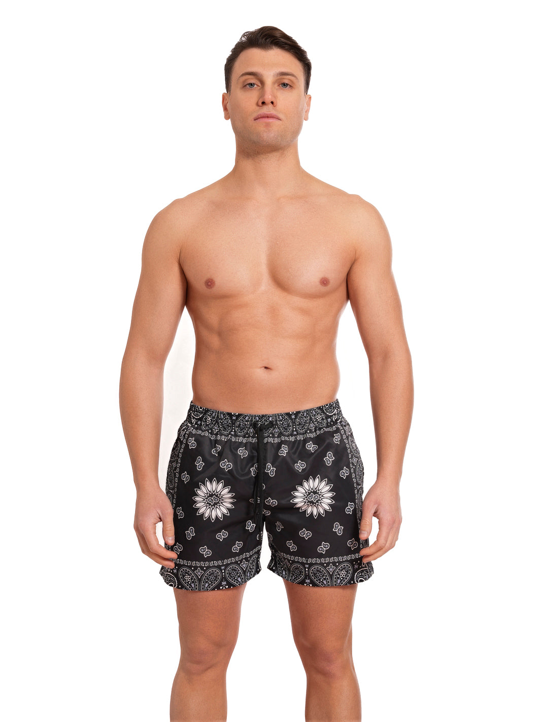 Boxer Saint Vincent Printed BLACK BANDANA