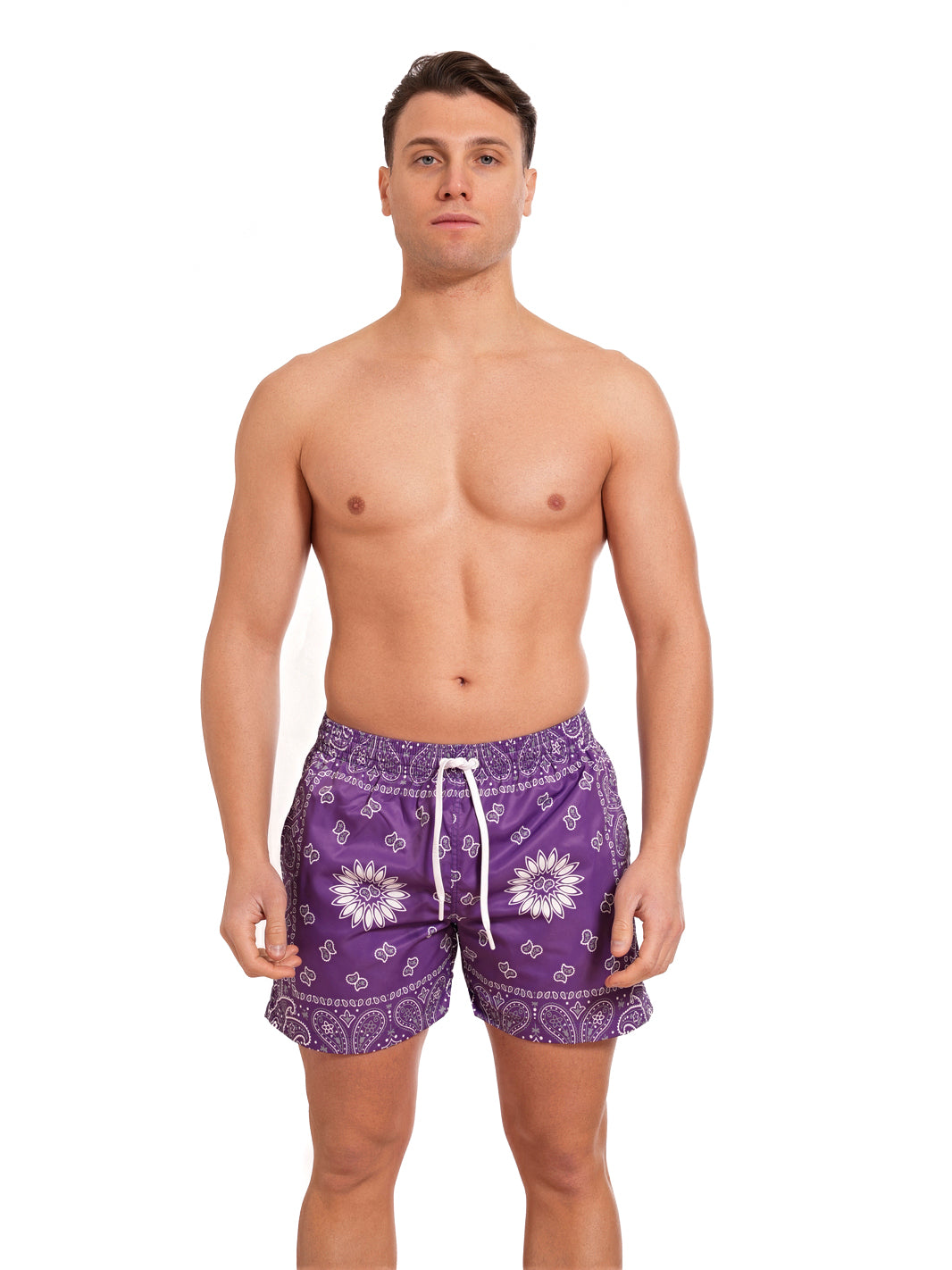 Boxer Saint Vincent Printed PURPLE BANDANA