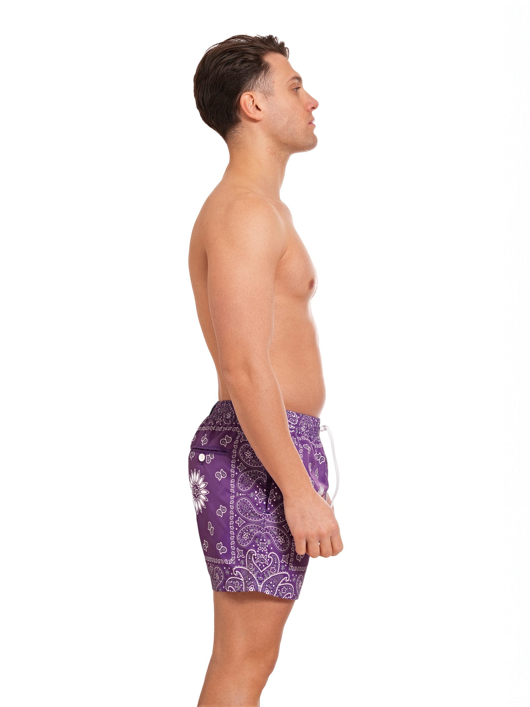 Boxer Saint Vincent Printed PURPLE BANDANA