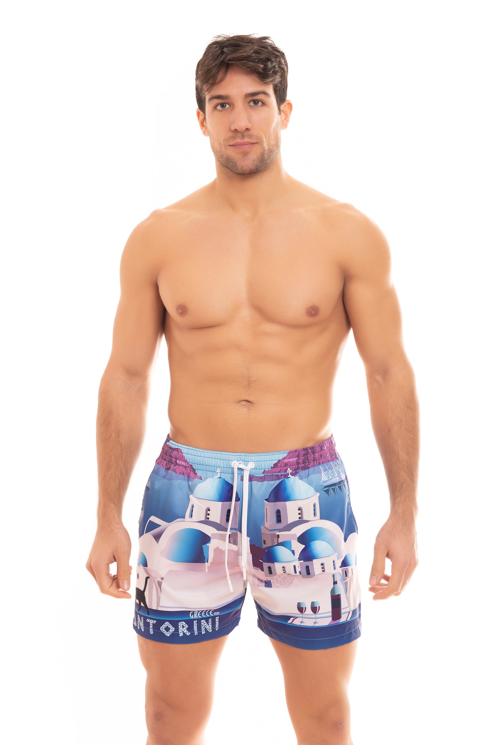 Boxer Saint Vincent Stampato SANTORINI