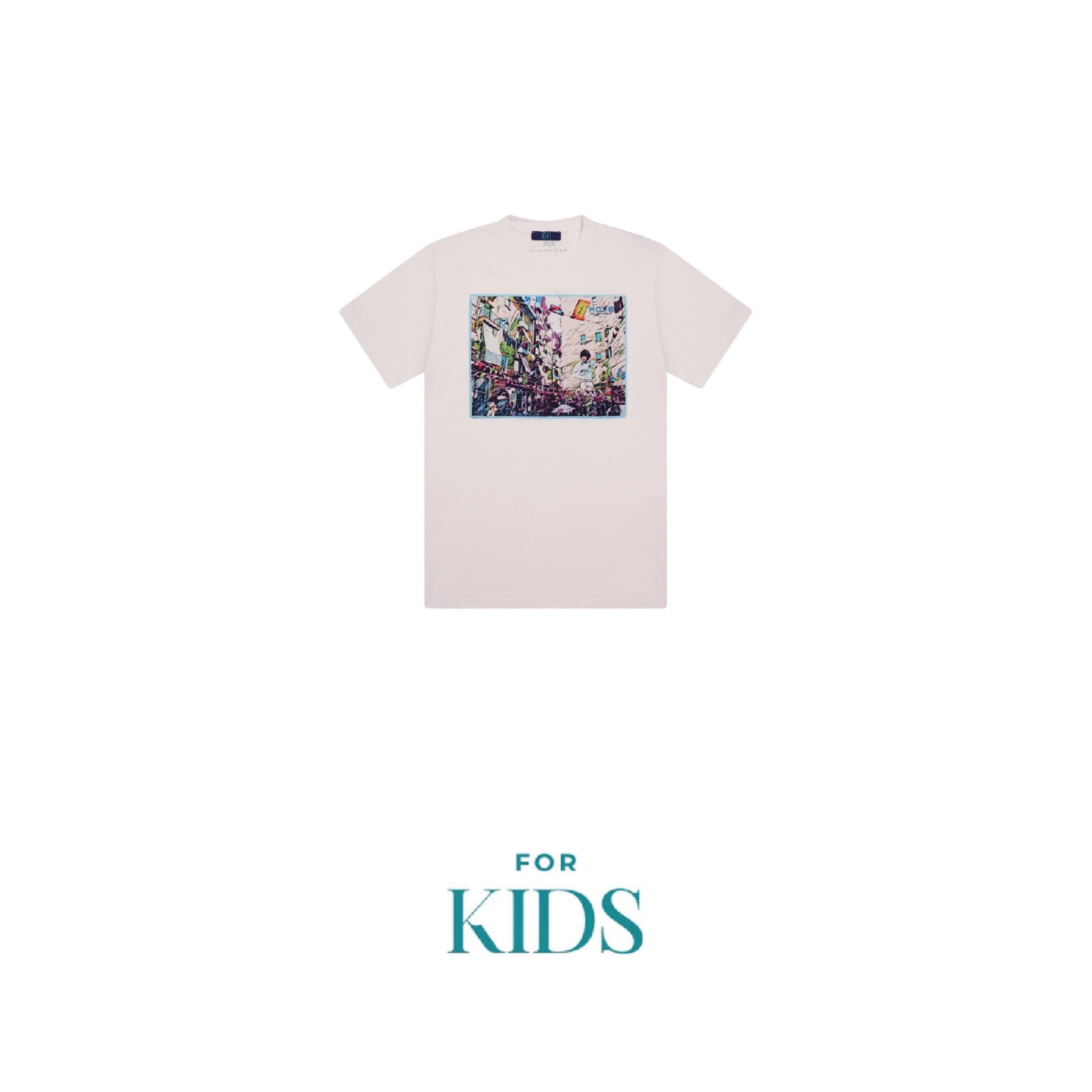 Kids T-shirt with QUARTIERI insert