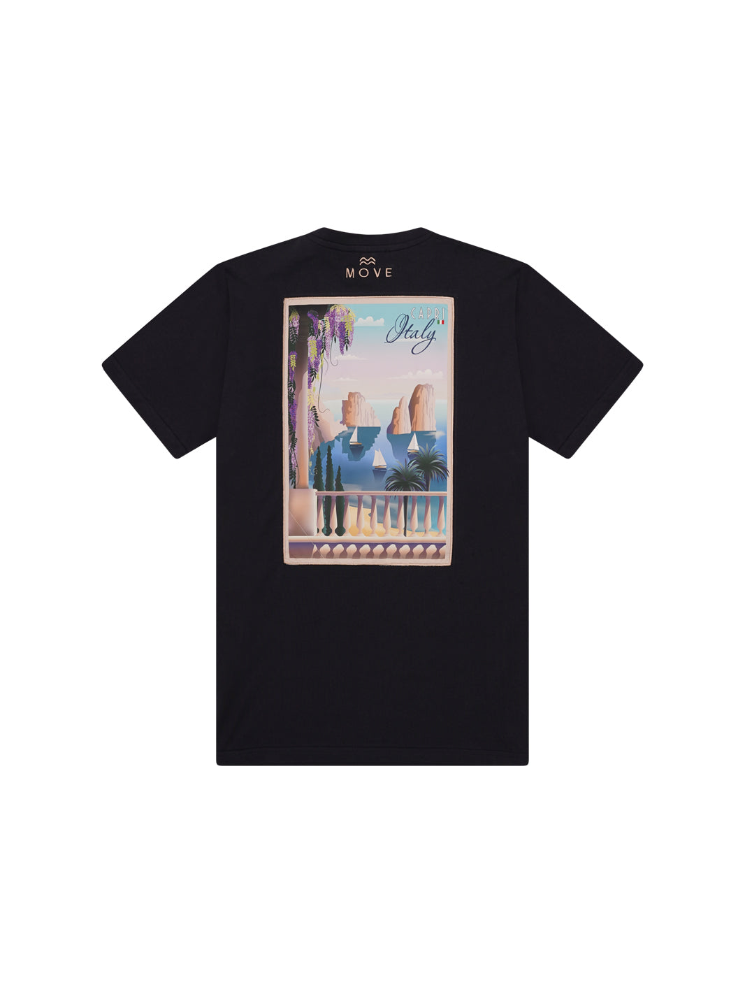 Capri insert T-shirt BLUE