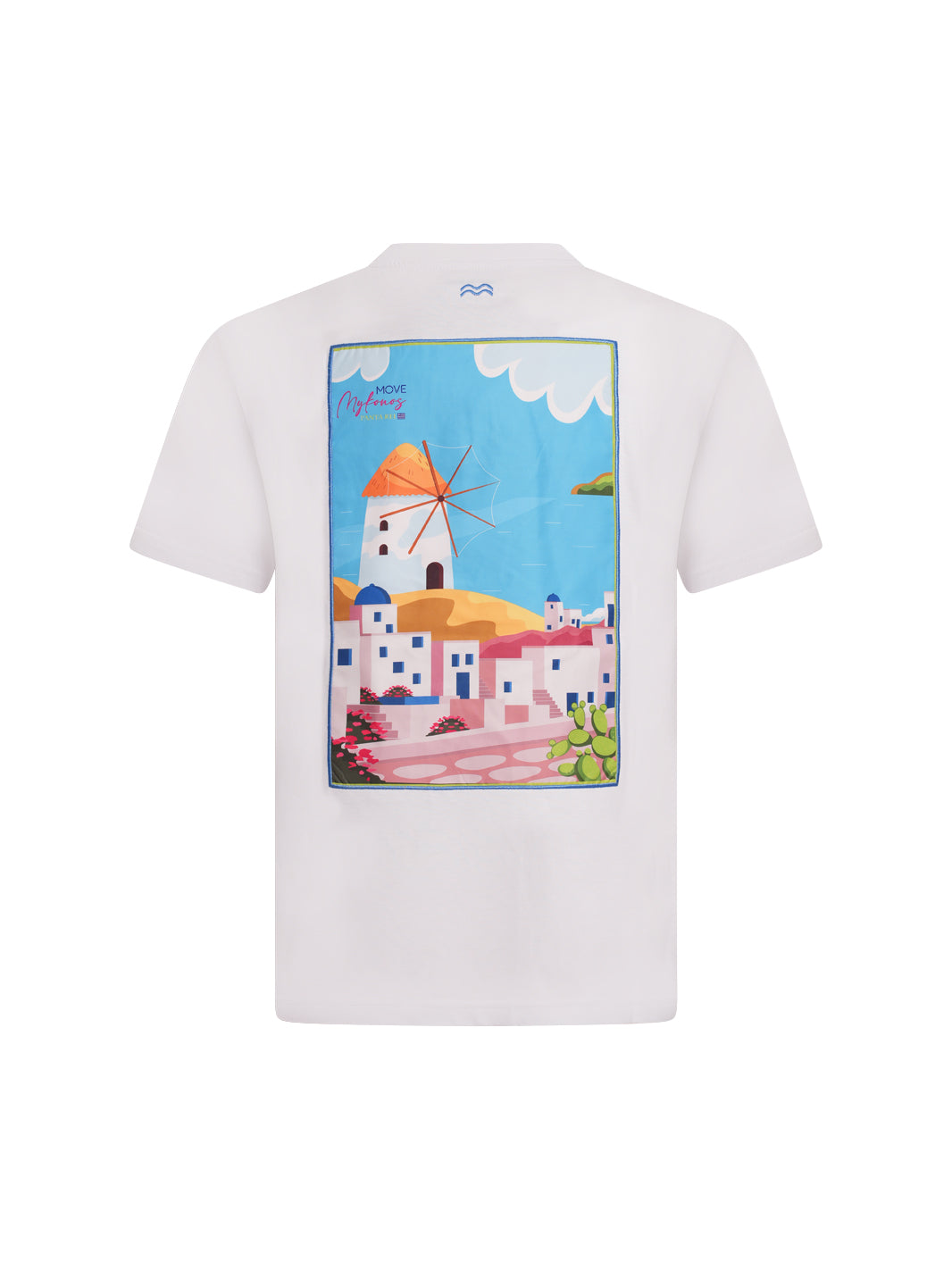 T-shirt inserto Mykonos BIANCO