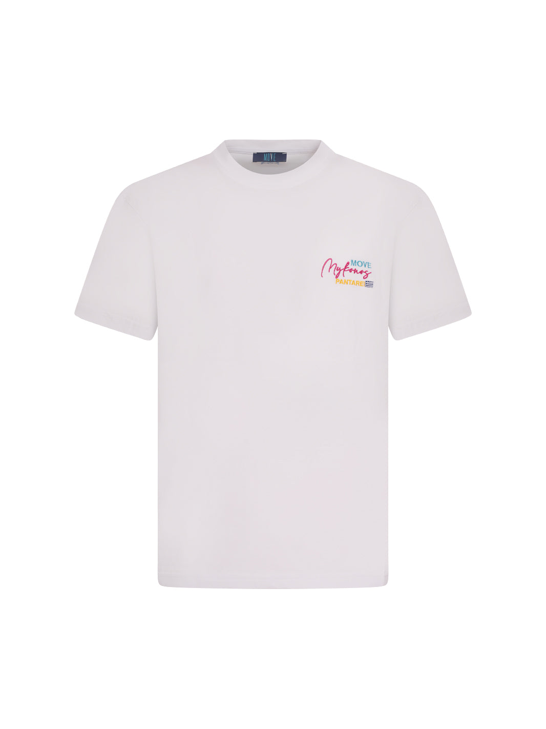 T-shirt inserto Mykonos BIANCO