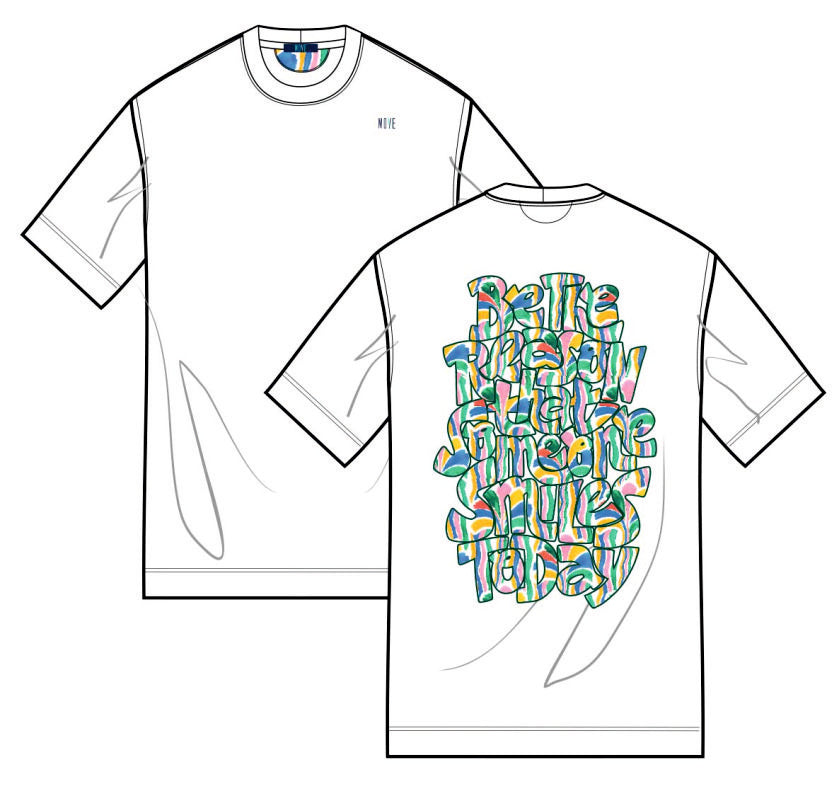 T-shirt Palm print D BIANCO