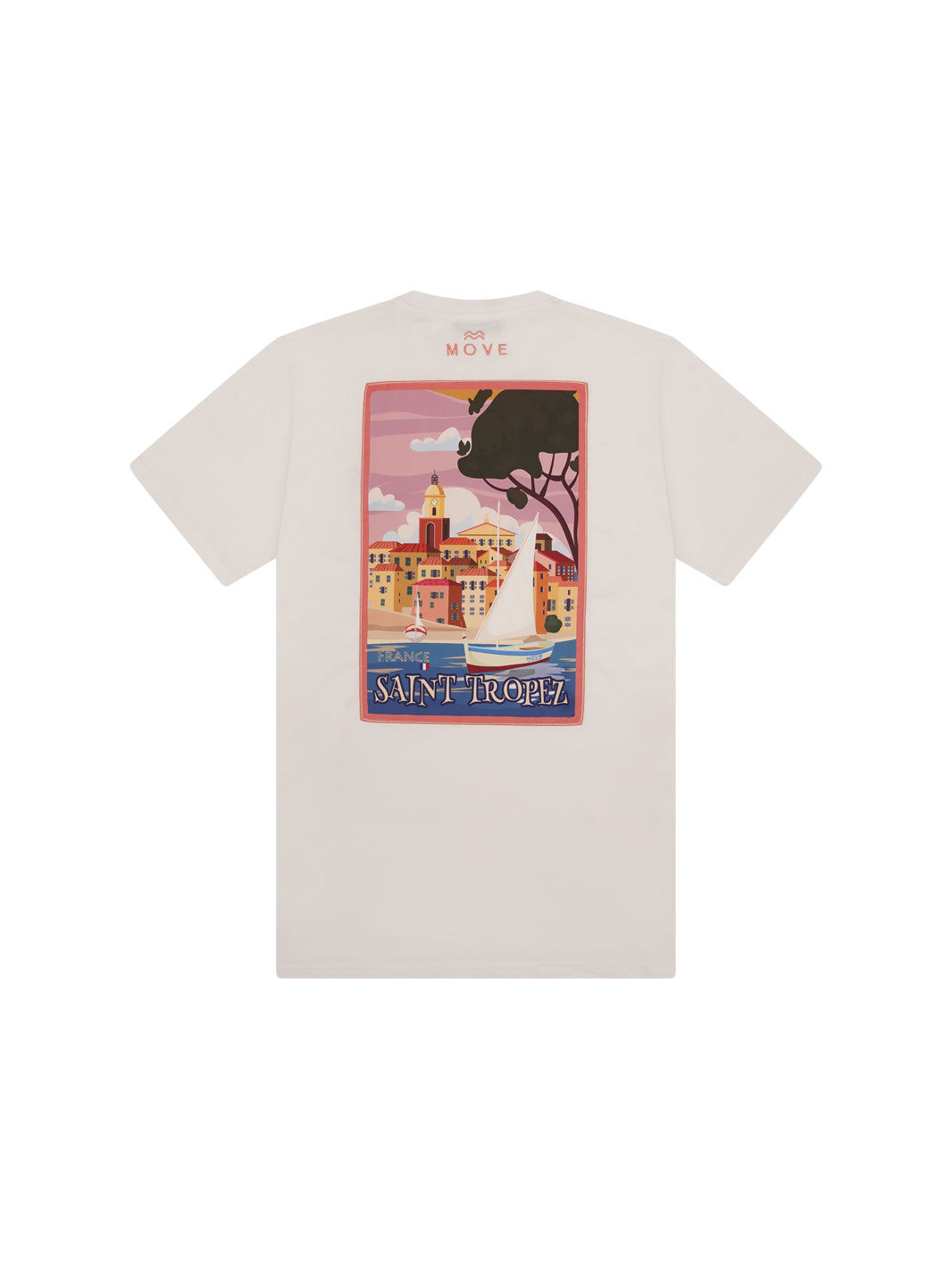 Saint Tropez insert T-shirt WHITE