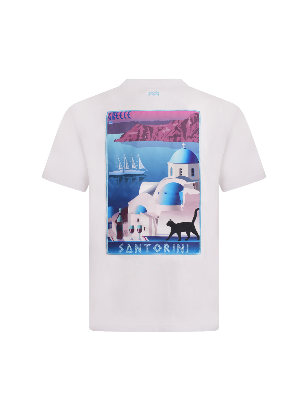 Santorini insert T-shirt WHITE