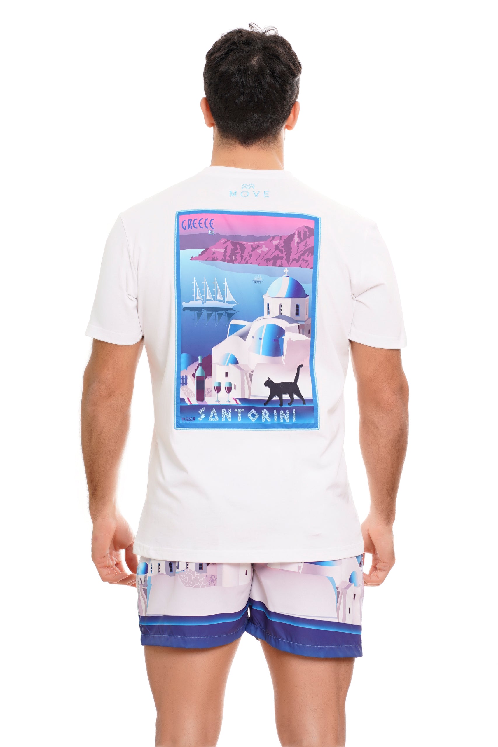 Santorini insert T-shirt WHITE