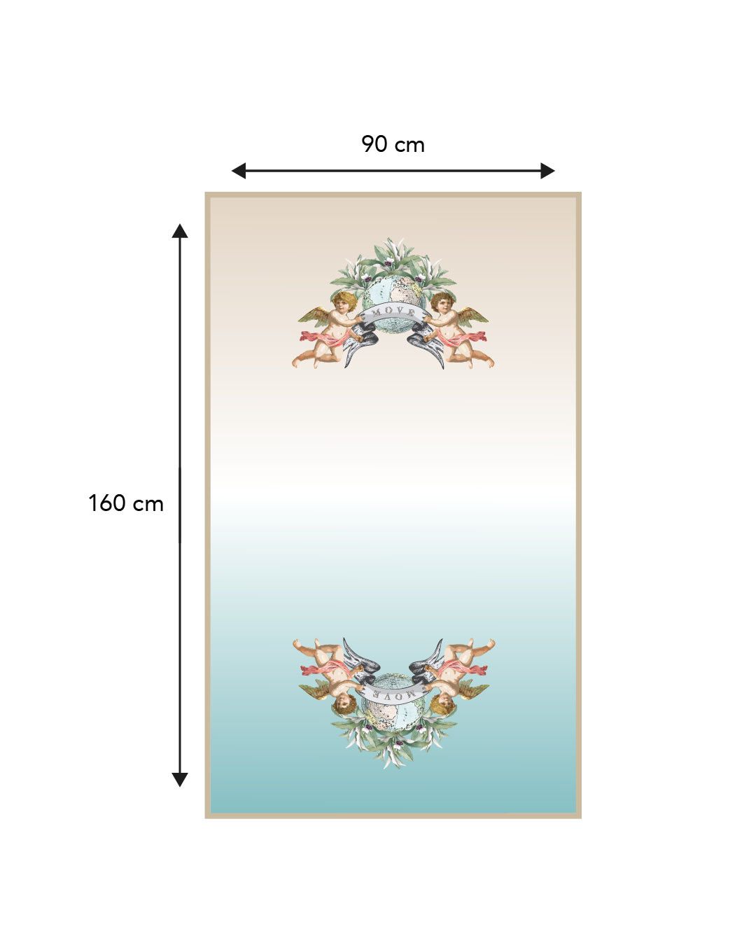 ANGEL printed microfiber towel