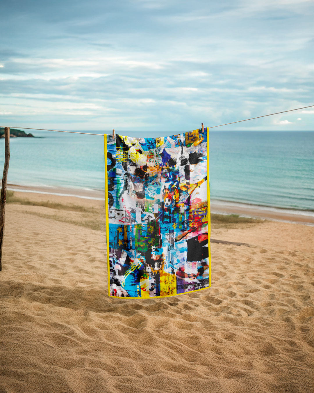 DIEGO printed microfiber towel