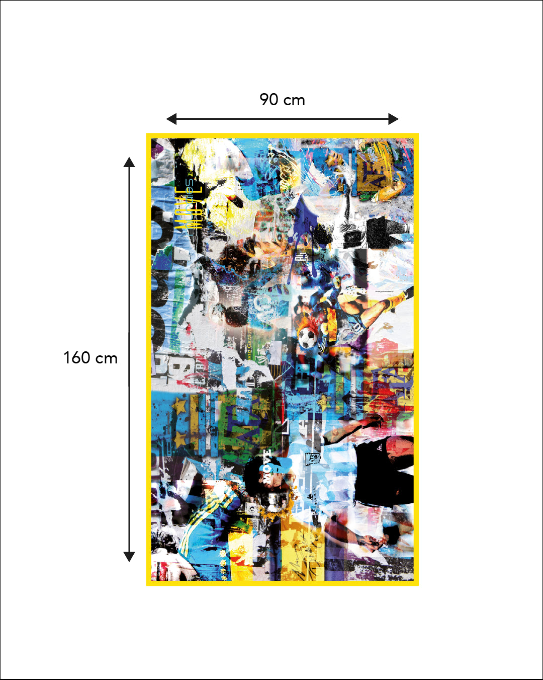 DIEGO printed microfiber towel