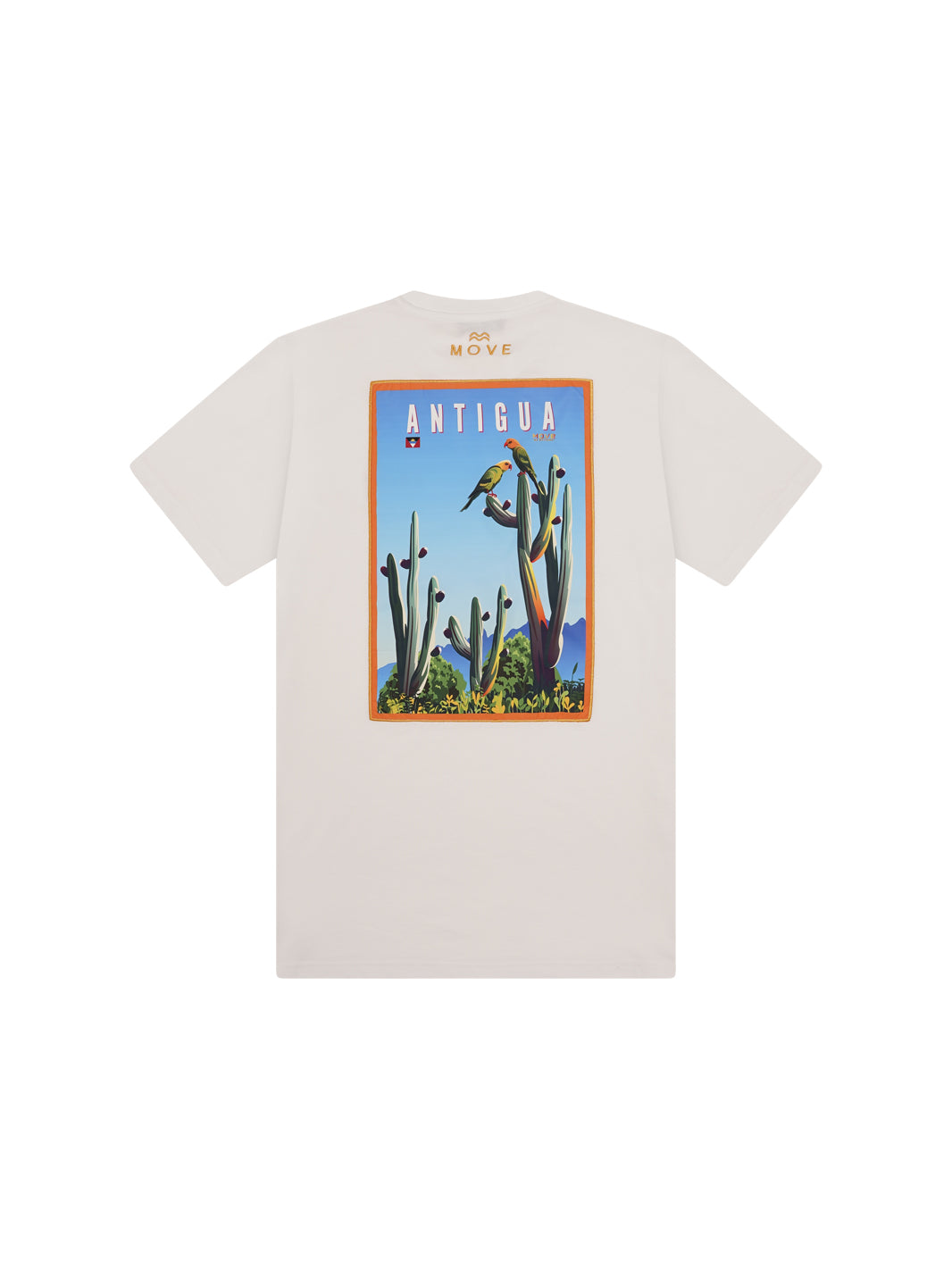 T-SHIRT ANTIGUA PRINT INSERT-WHITE