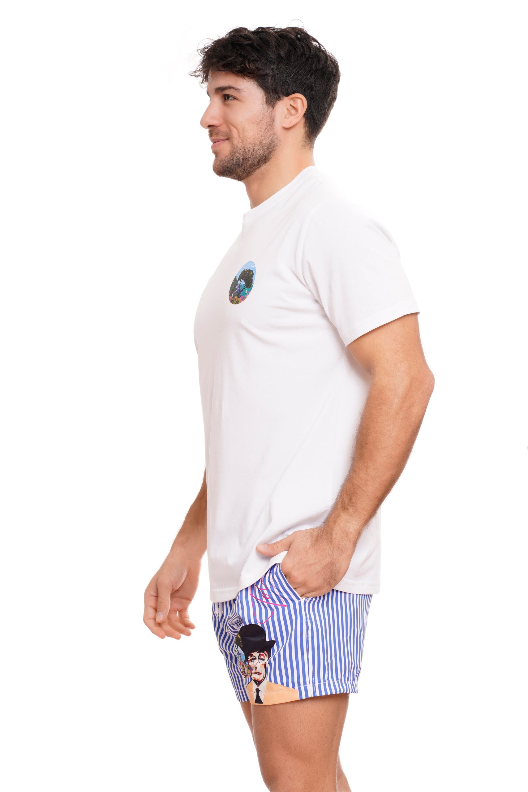 TOTO' WHITE PRINT T-SHIRT