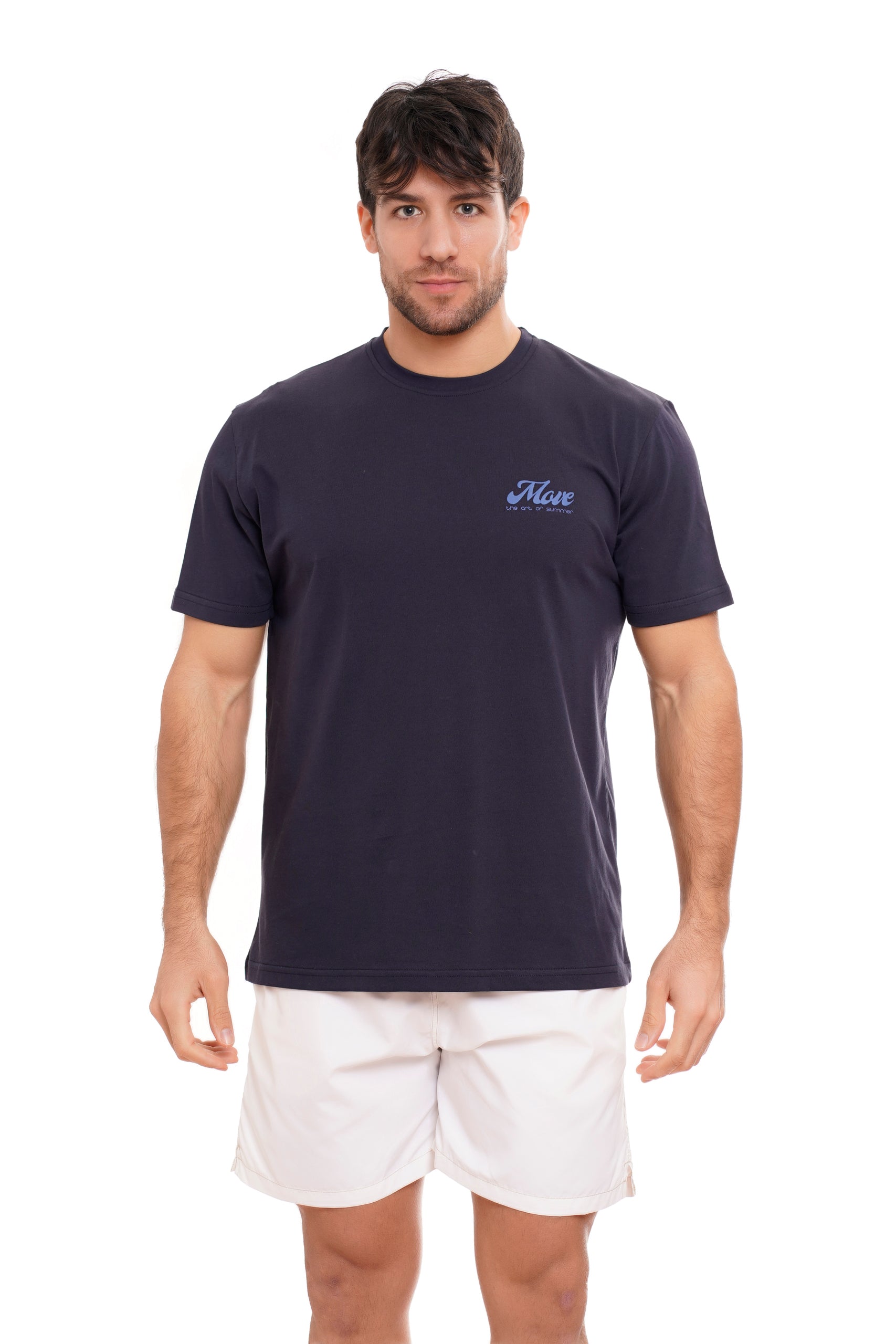 T-SHIRT TINTA UNITA BLU