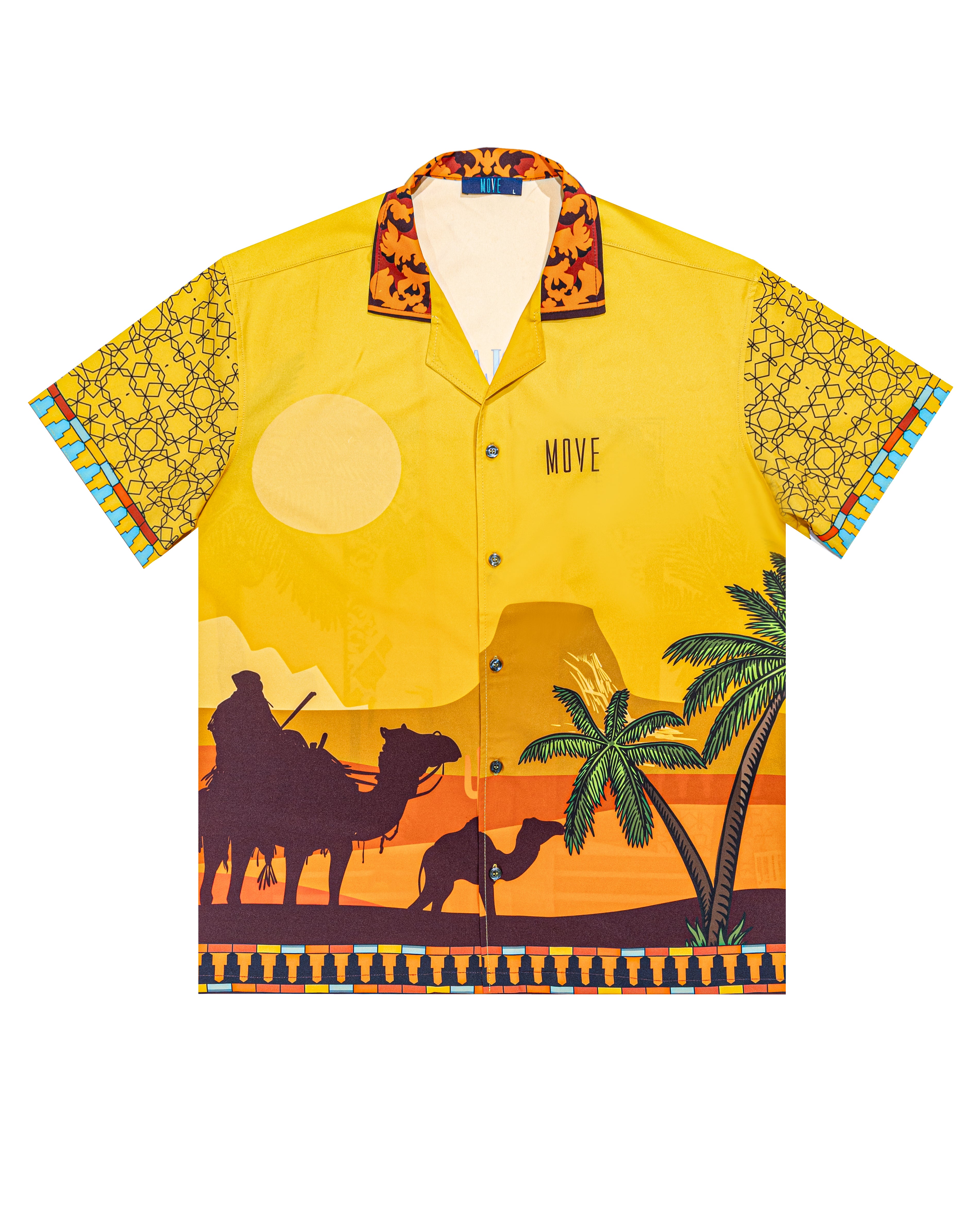 Casablanca print bowling shirt