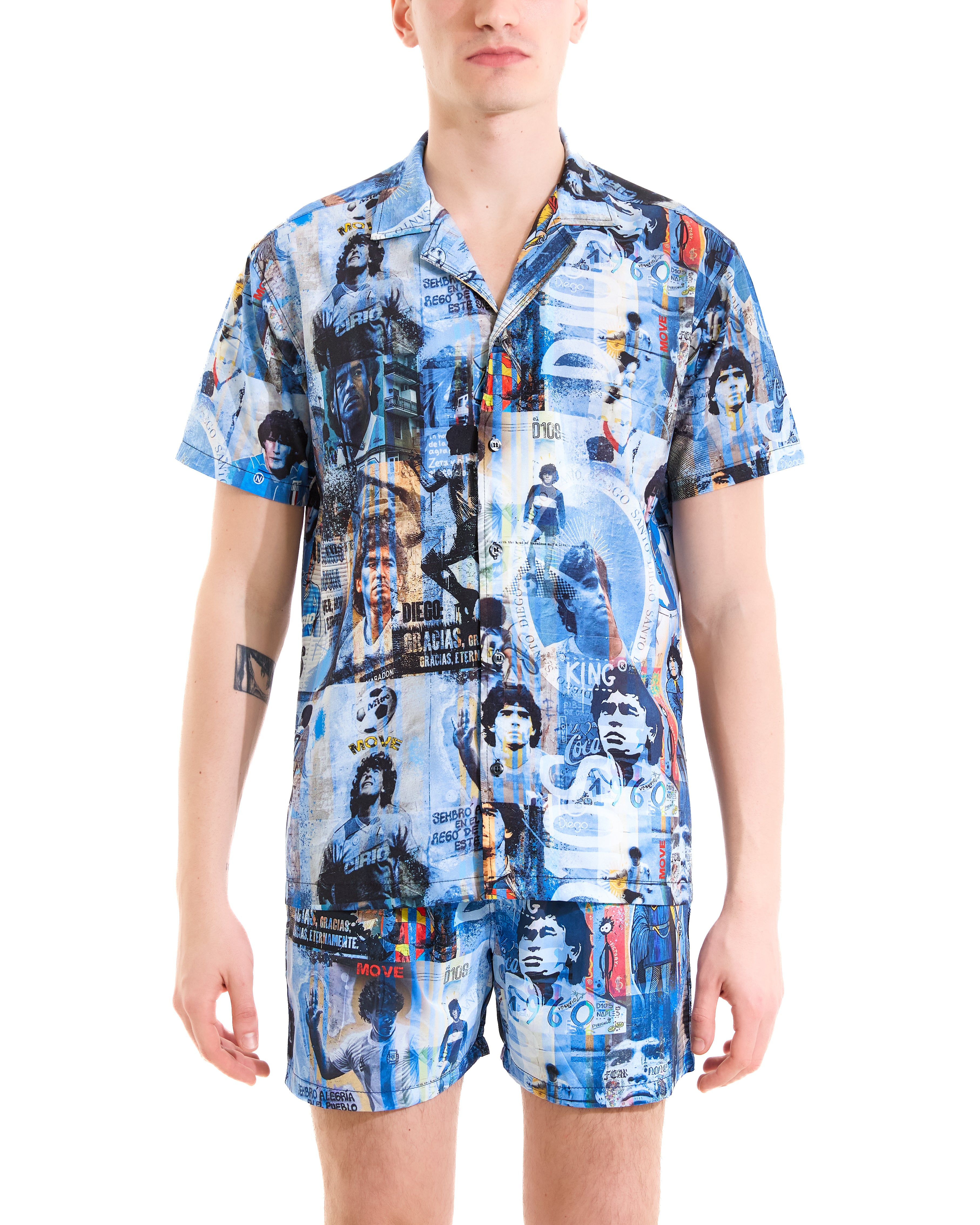 Camicia bowling stampata D10S