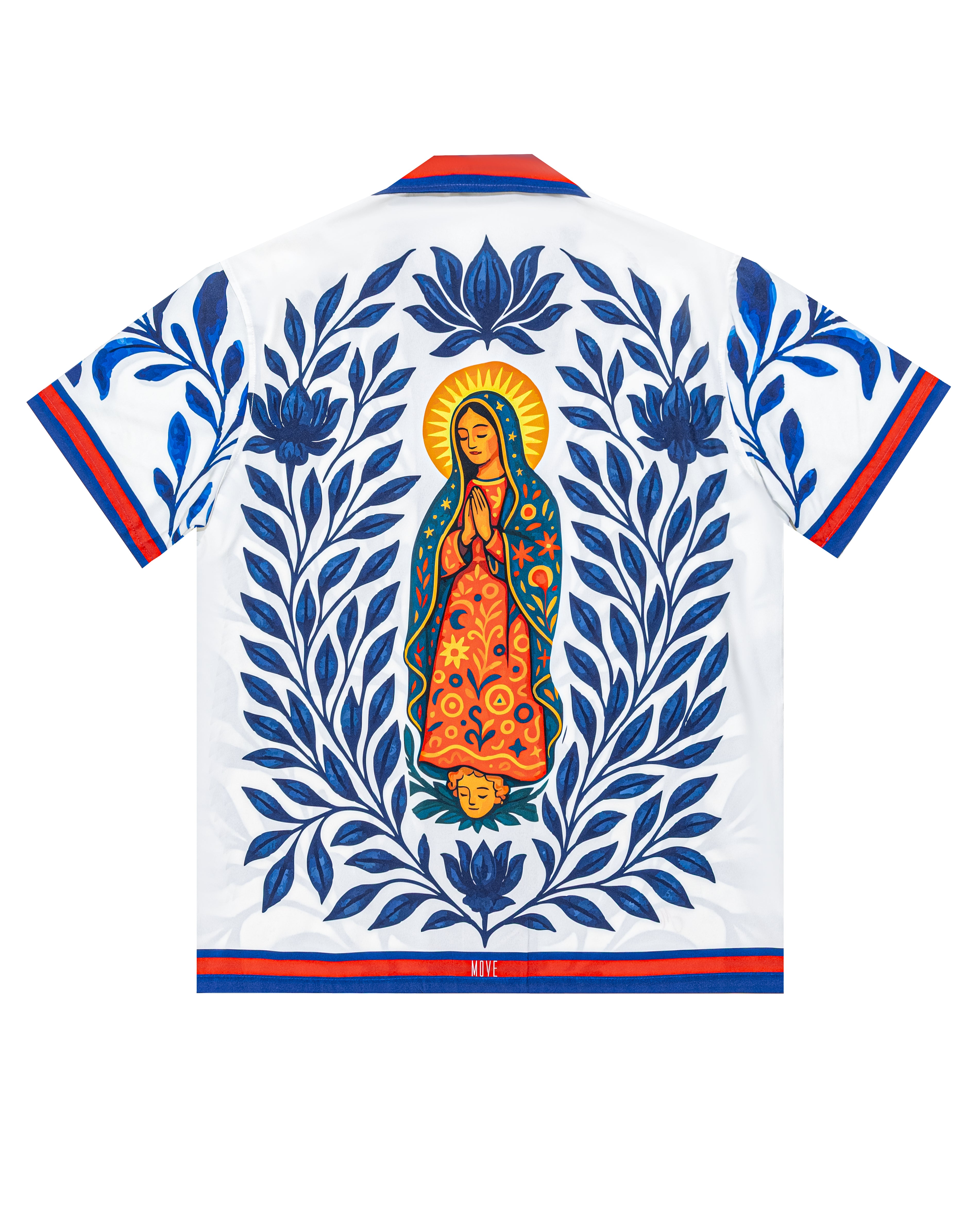 Camicia bowling stampa floreale madonna