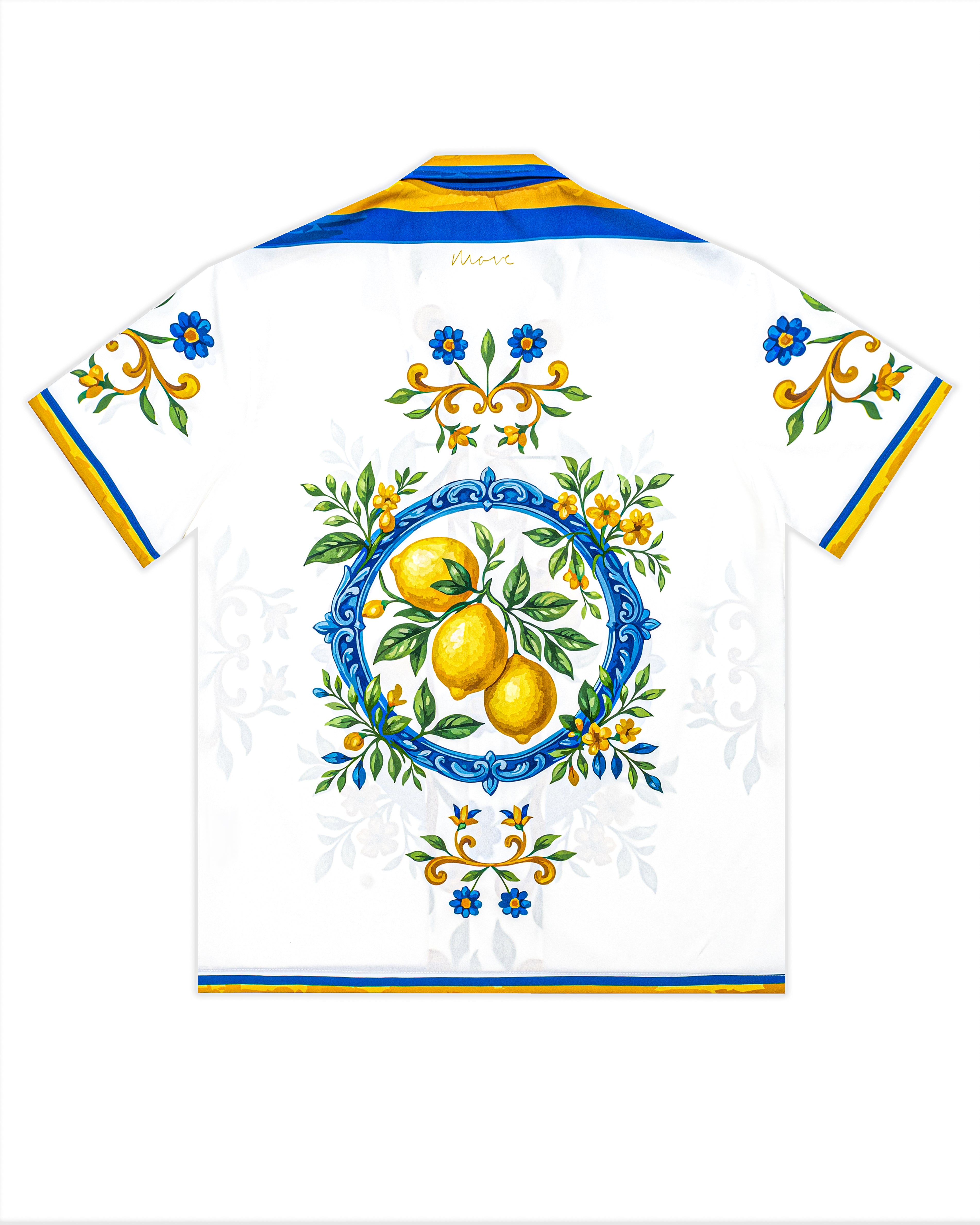 Camicia bowling stampa limoni