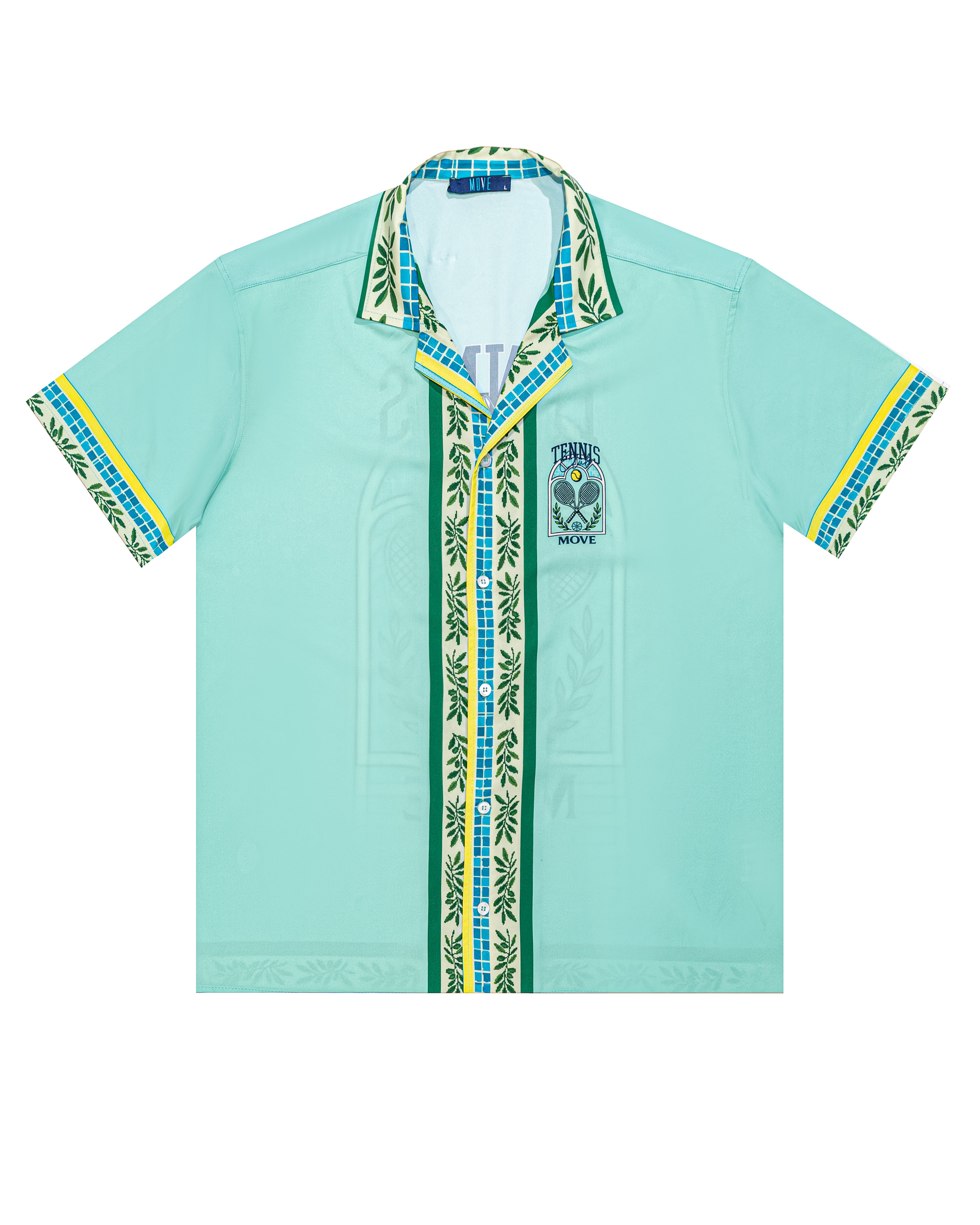 Camicia bowling stampa tennis