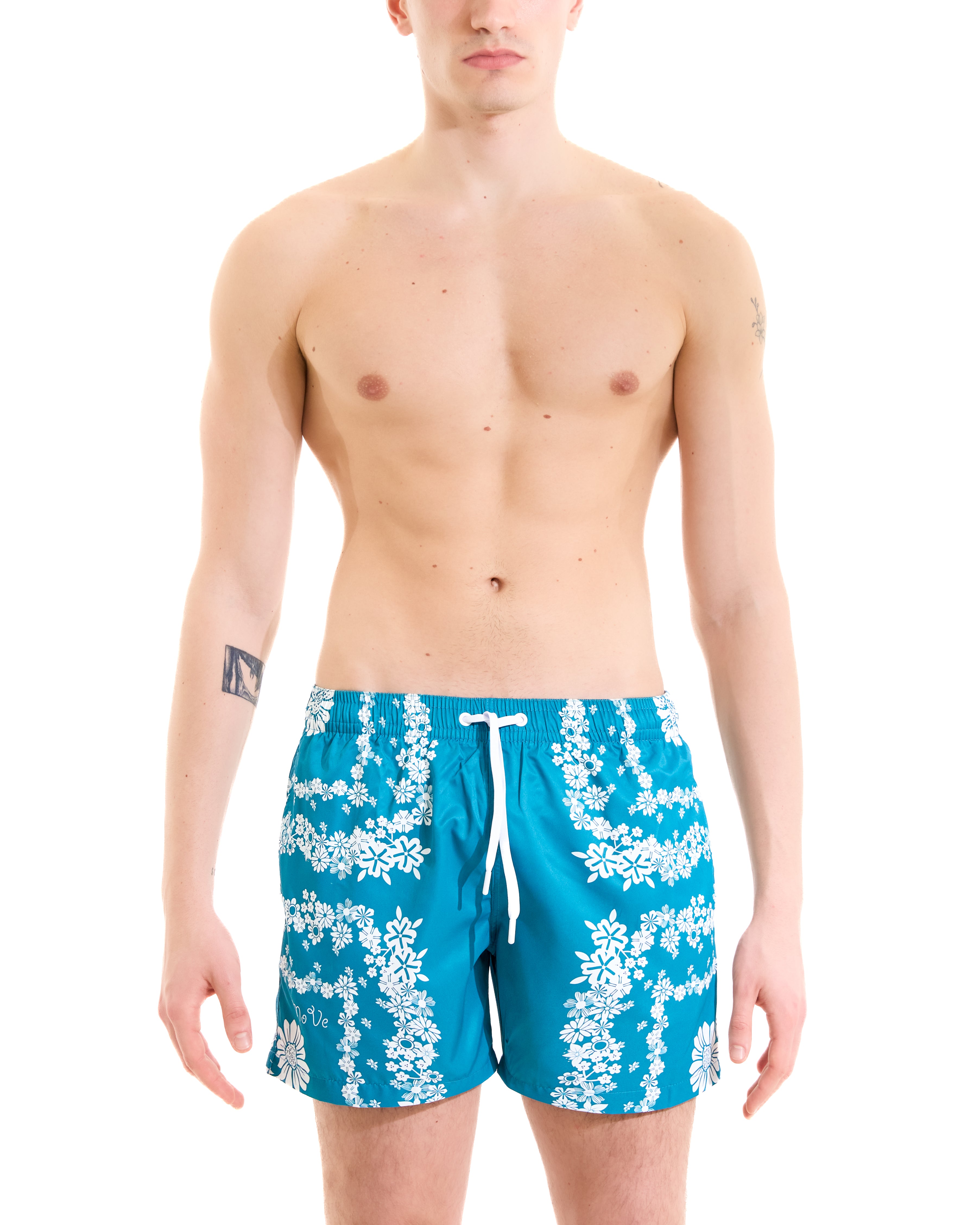 Saint Vincent boxer shorts Teal bandana print