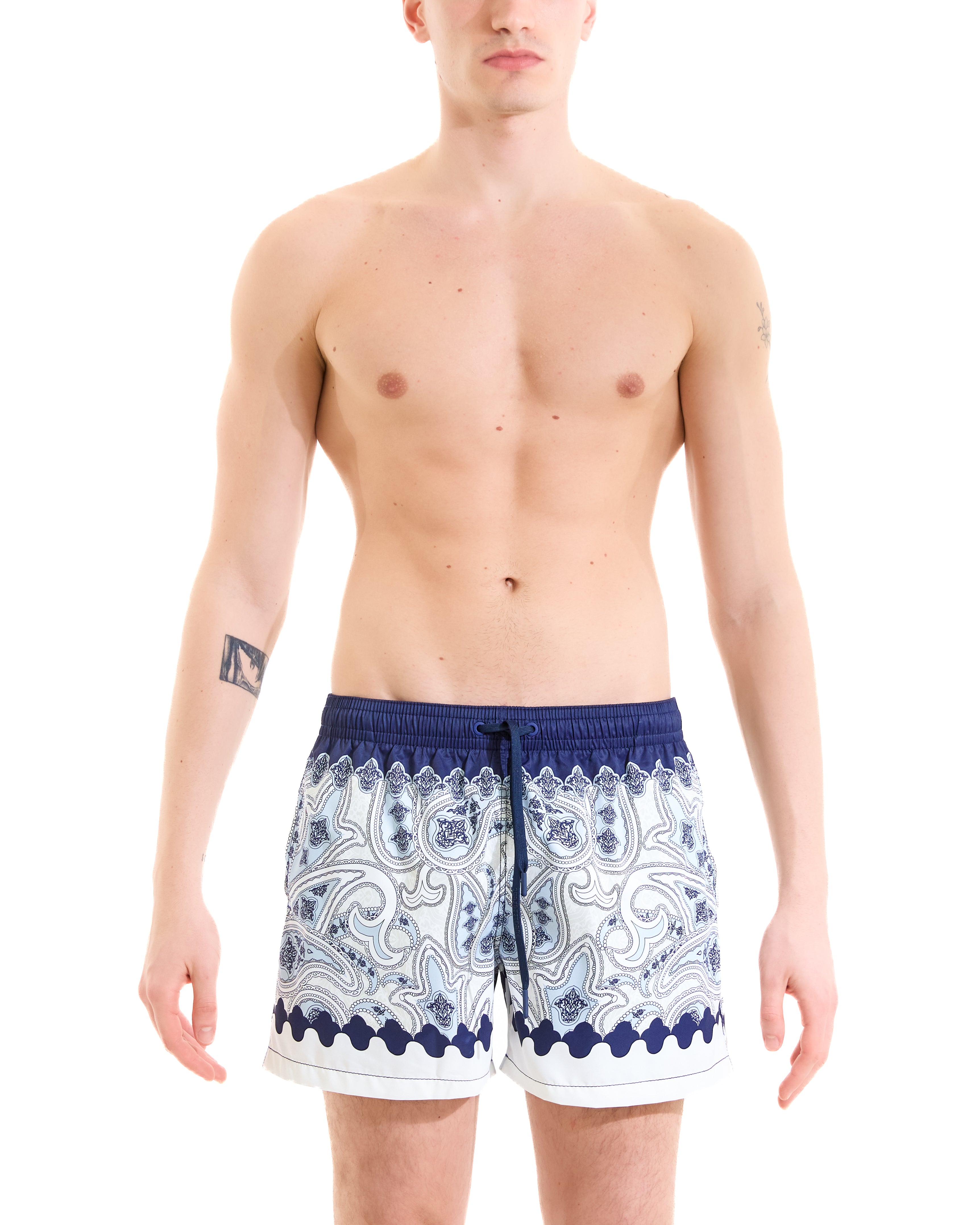 Boxer Saint Vincent Stampa cashmere arabesco