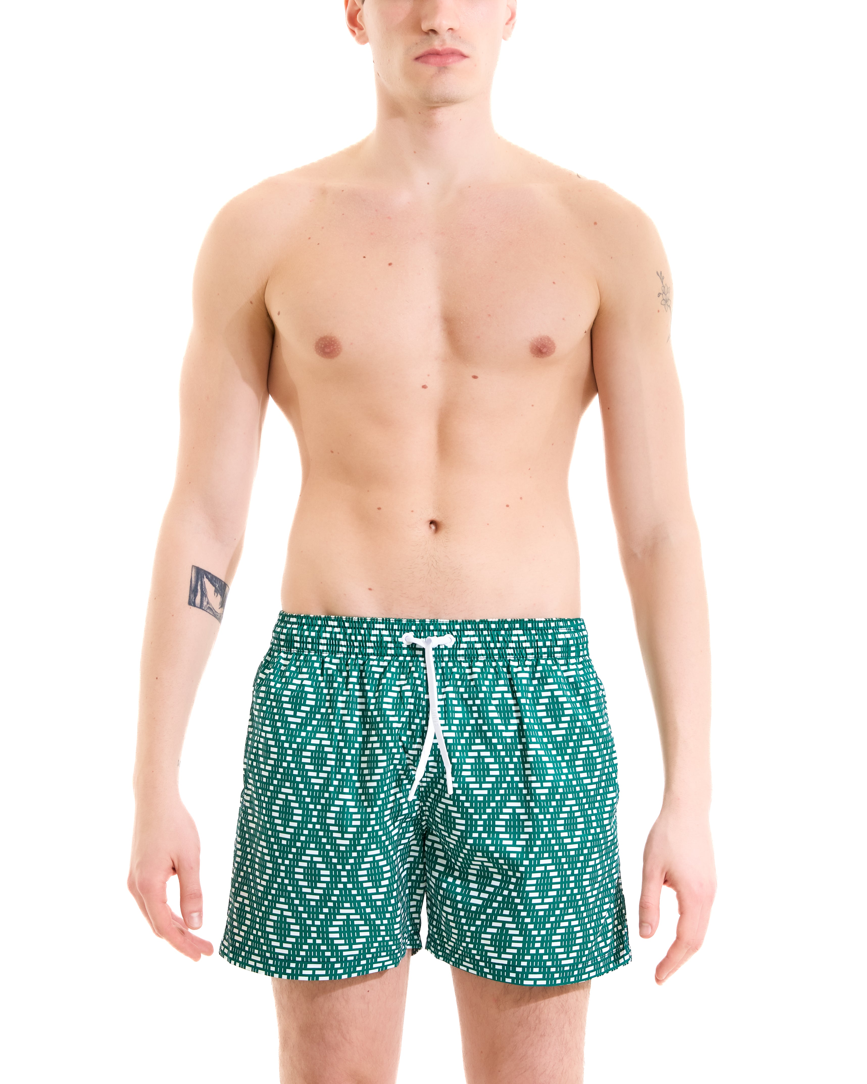 Boxer Saint Vincent Stampa rombi verde