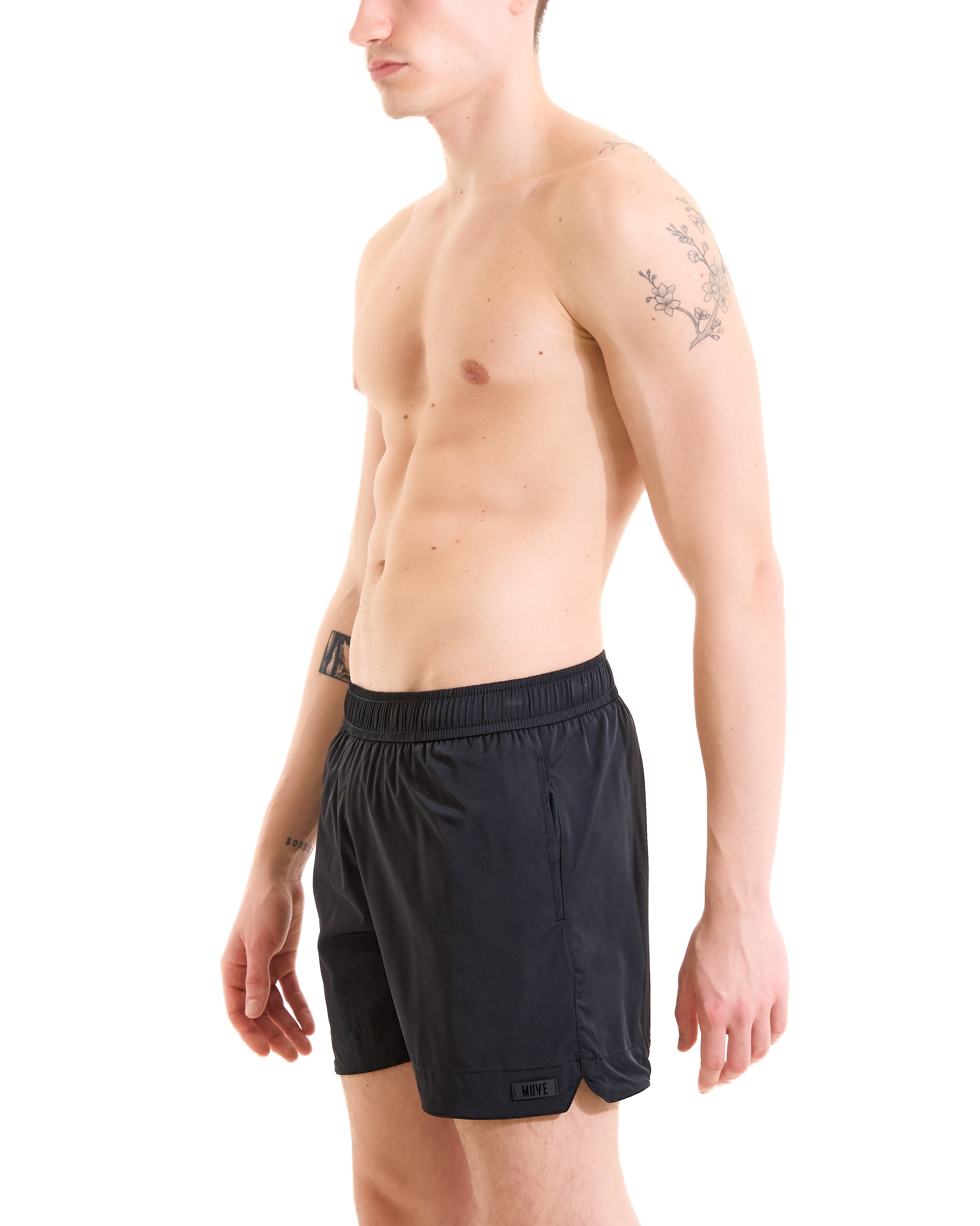 Solid black Rio boxer briefs