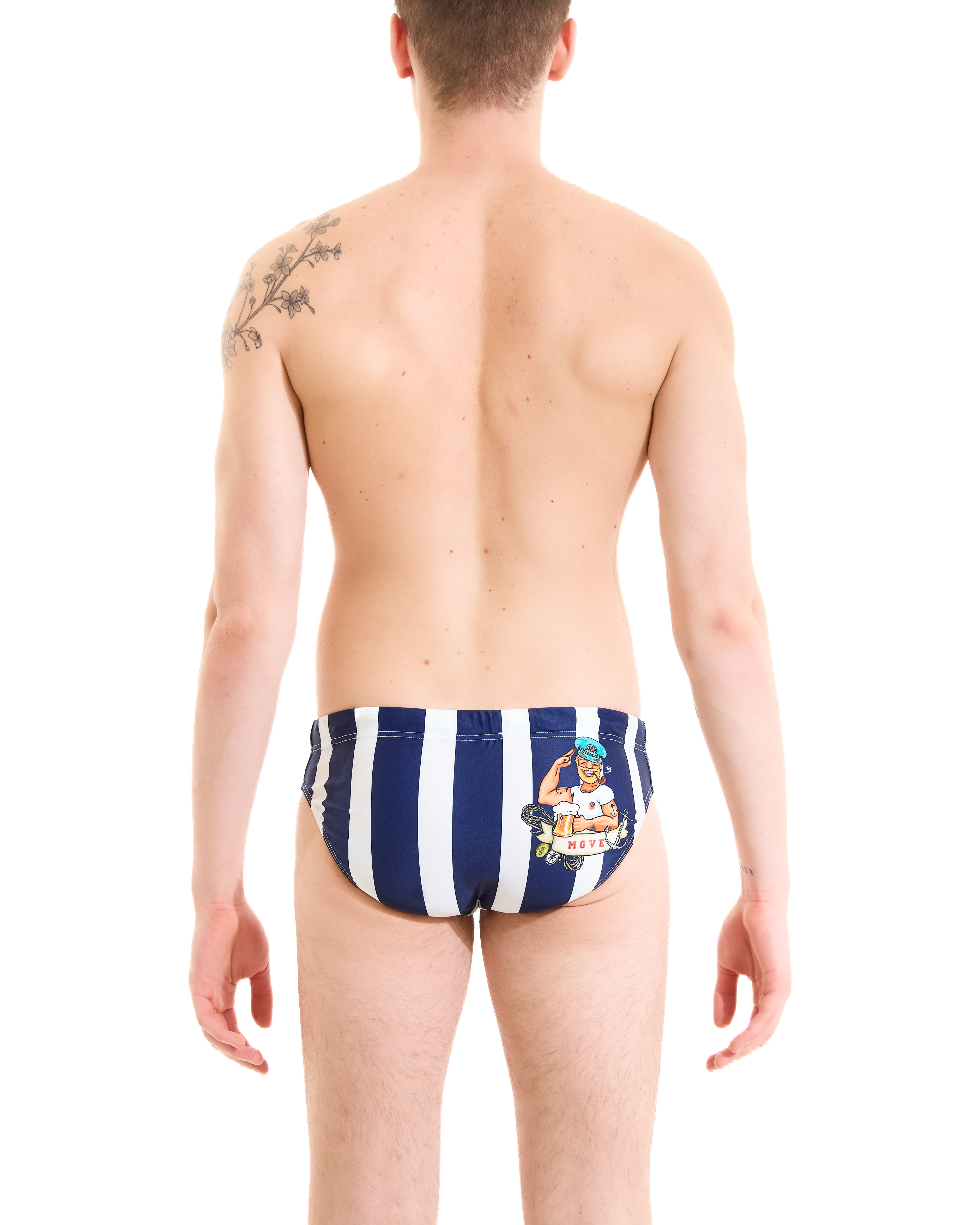 Jamaica Captain Stripe Print Briefs