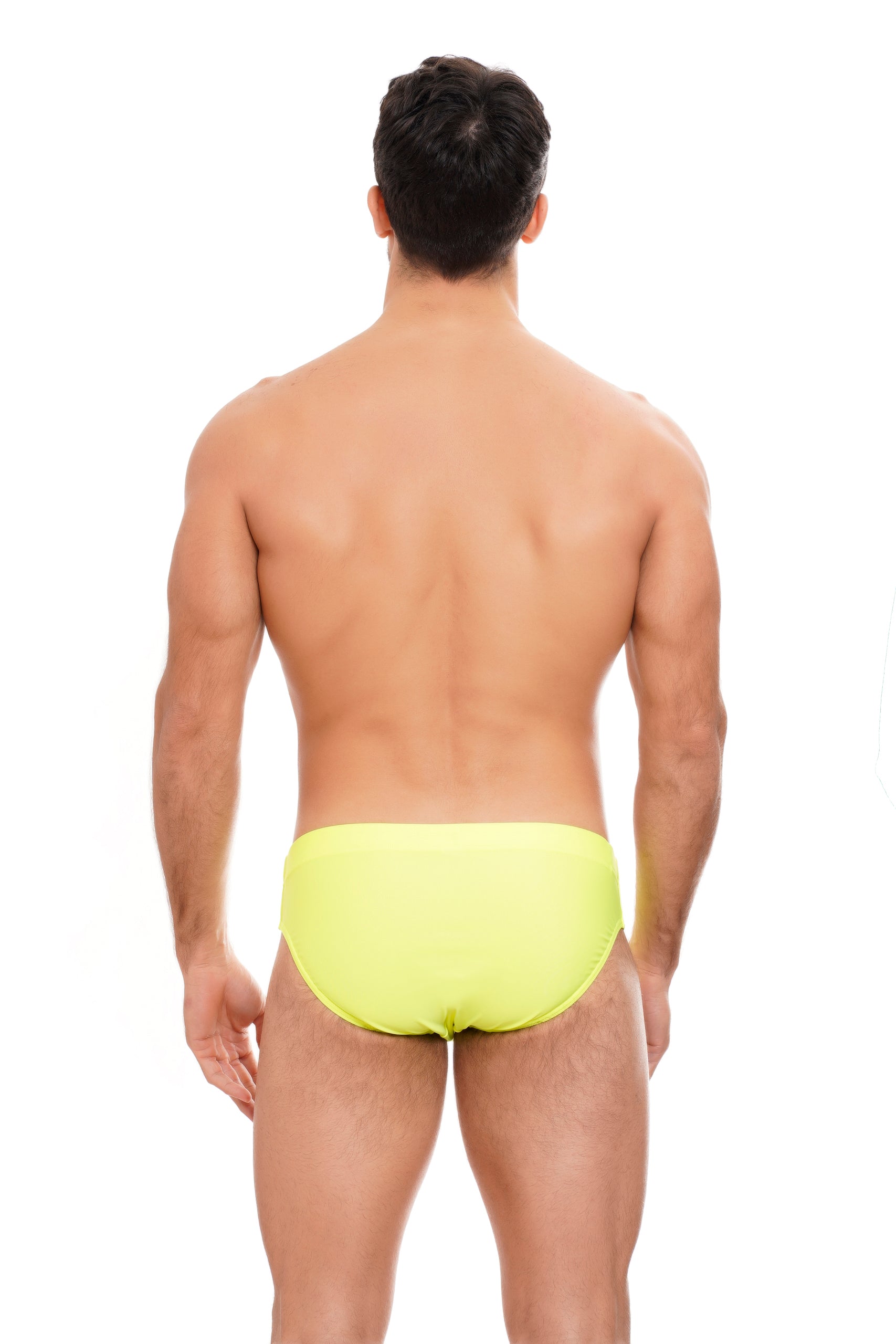 Slip Cuba tinta unita giallo fluo