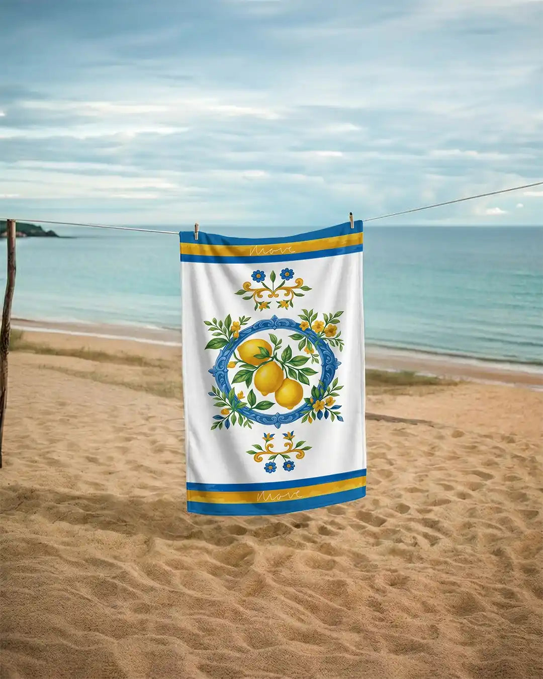Telo mare stampa Limoni