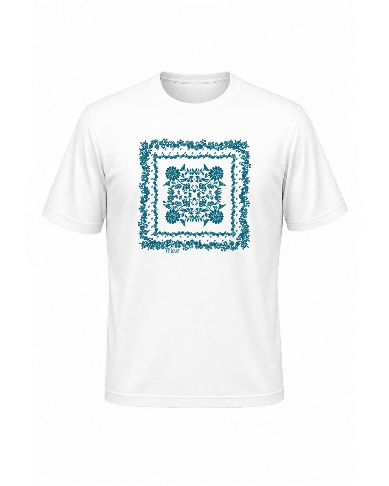 T-shirt stampa bandana ottanio