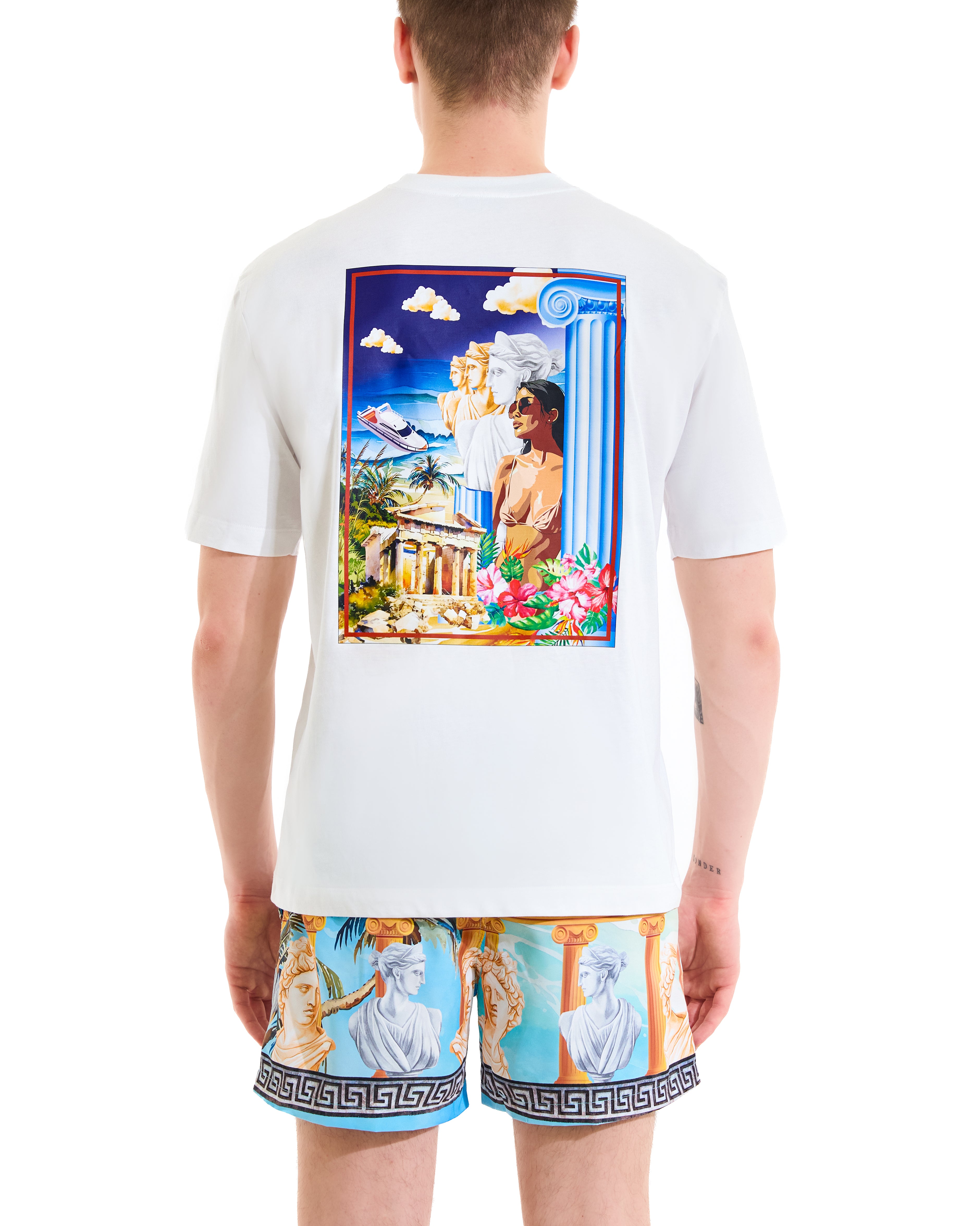 Mediterranean print T-shirt