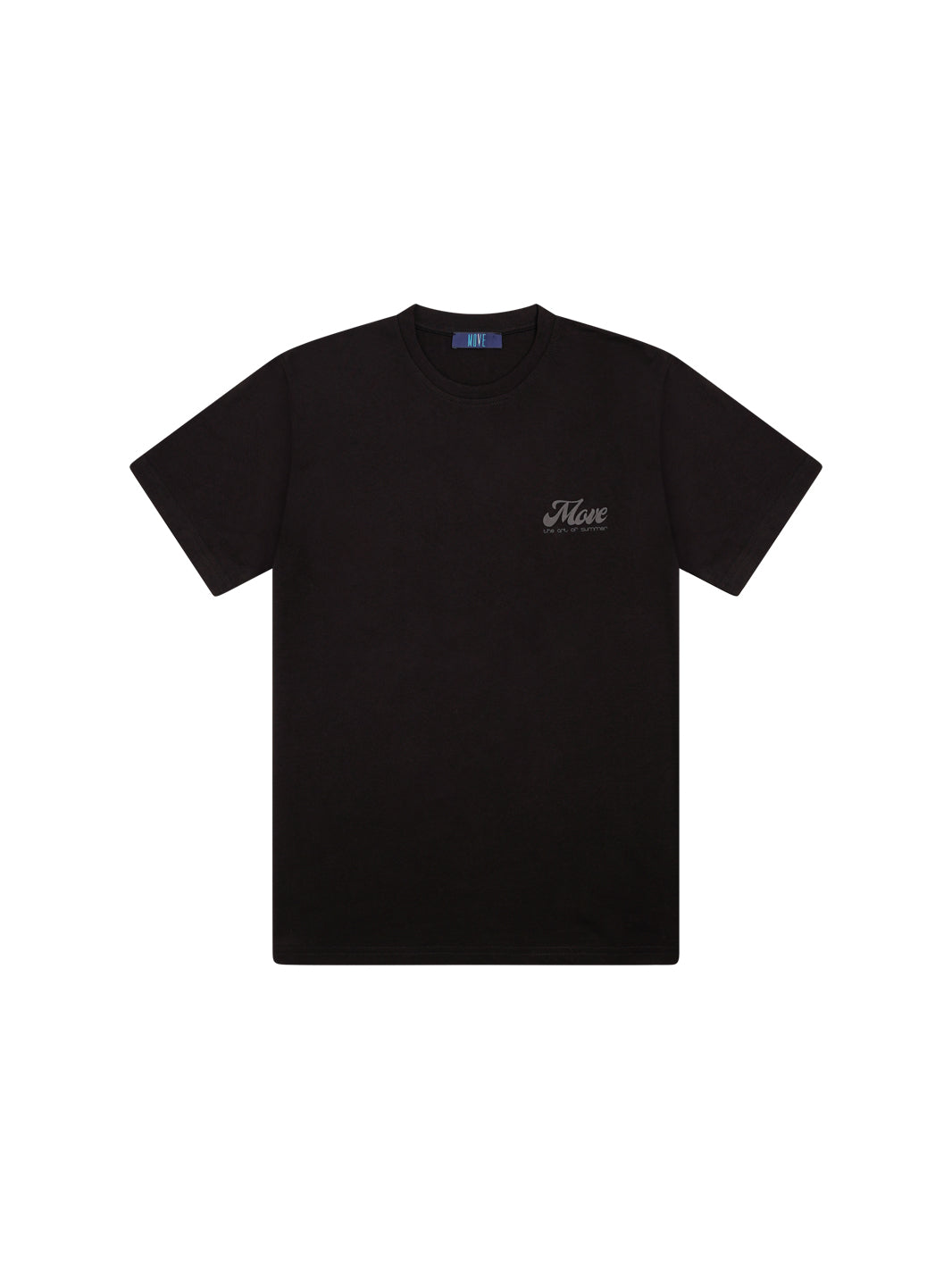BLACK SOLID COLOR T-SHIRT