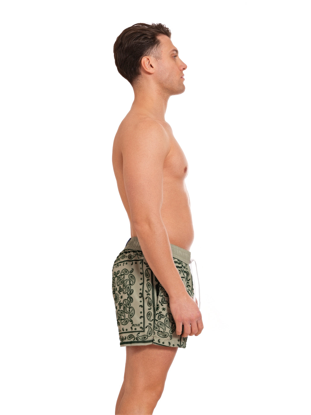 Boxer Guadalupa Verde Stampa Flock BANDANA VERDE